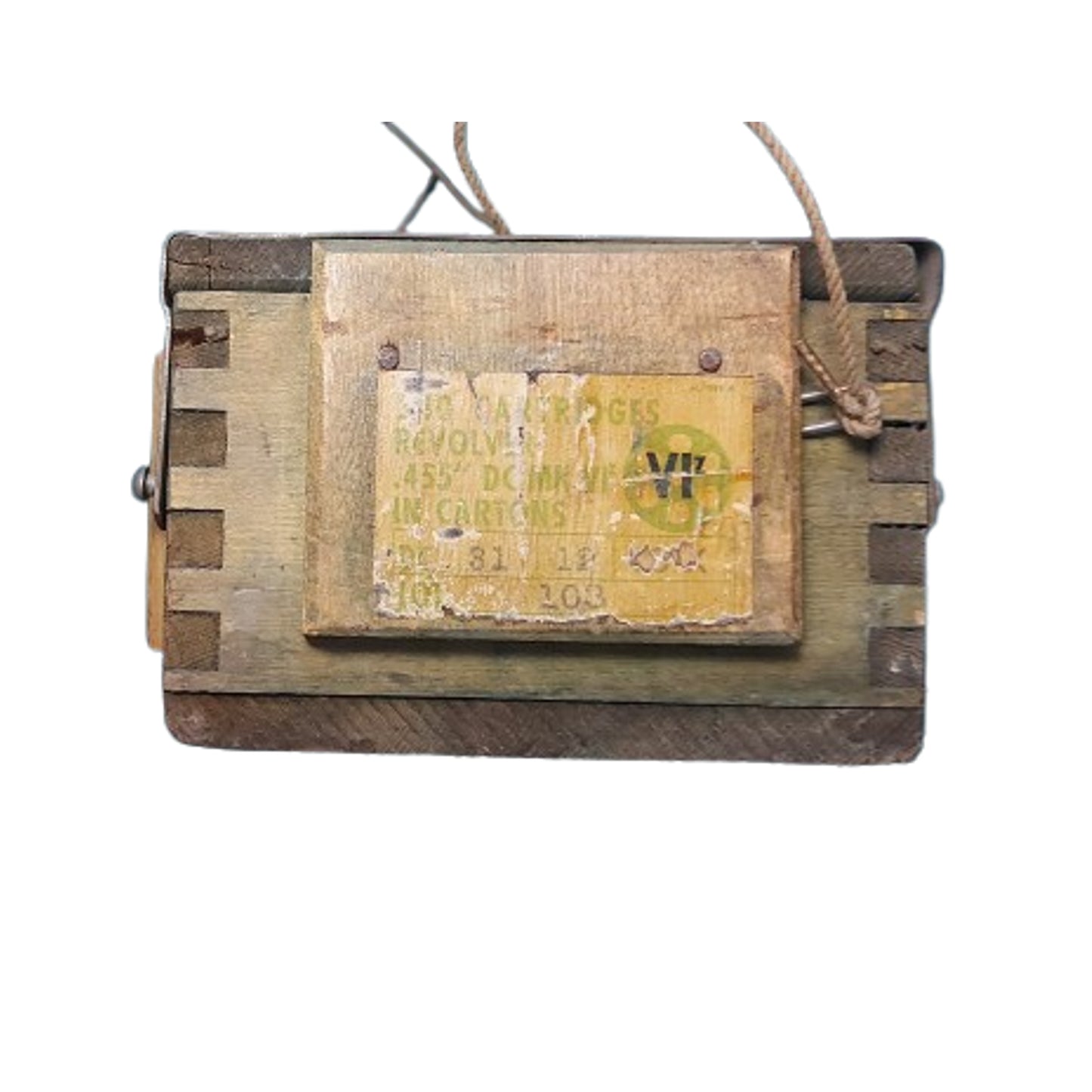 WW2 Canadian 455 Webley Ammunition Crate 1943