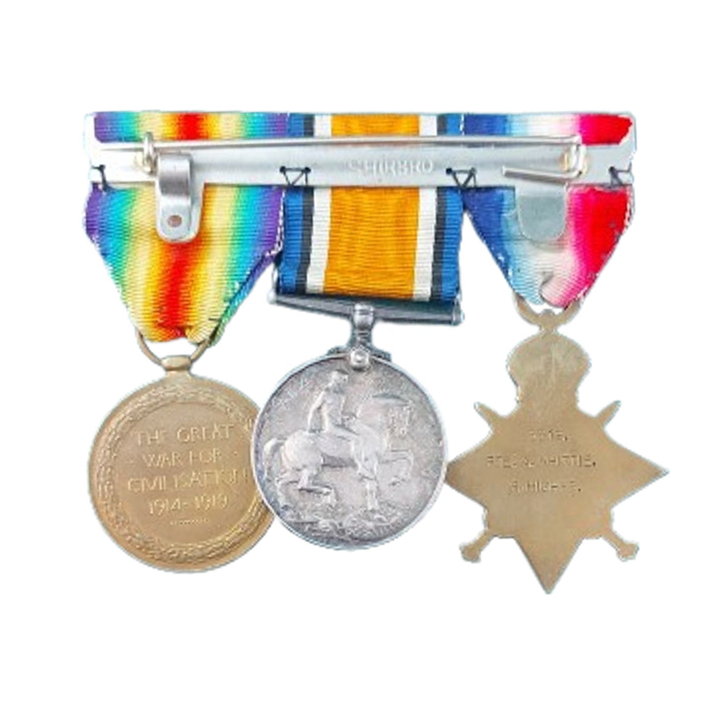 WW1 British Medal Trio The Royal Highlanders