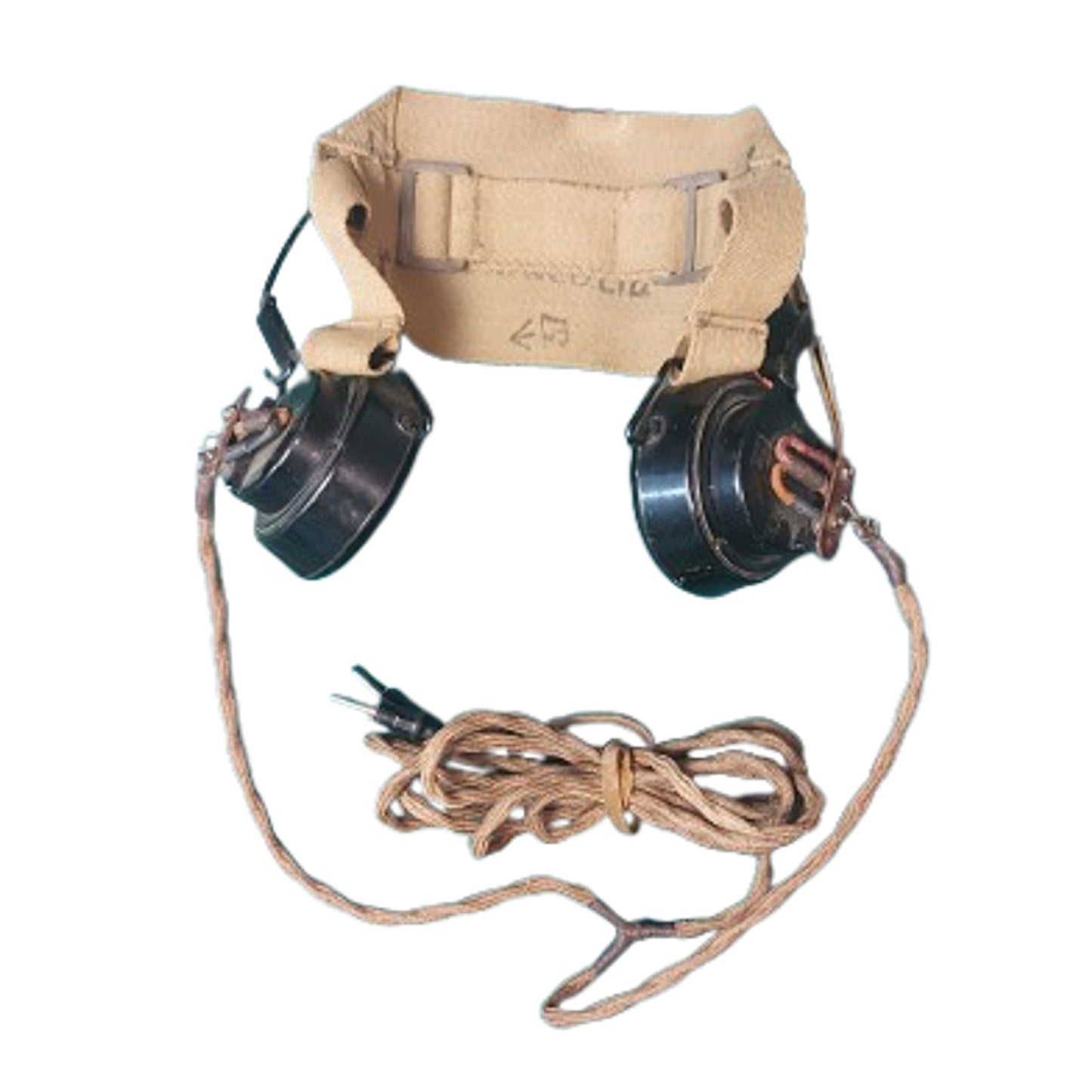 WW2 British DLR Double No. 5B Radio Headphones
