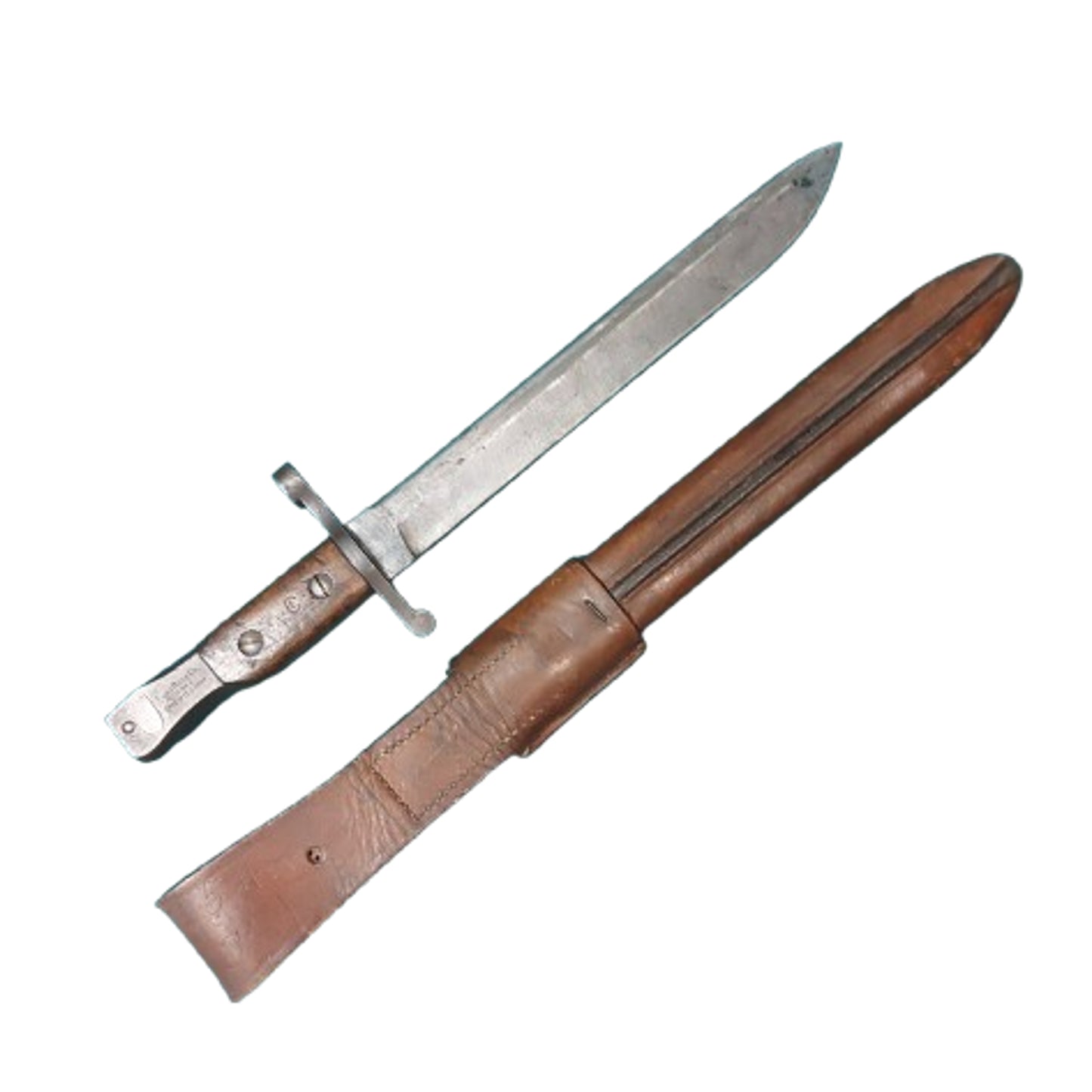 WW1 Canadian Battalion Marked Mk.II Ross Rifle Bayonet 1916 With Service Number