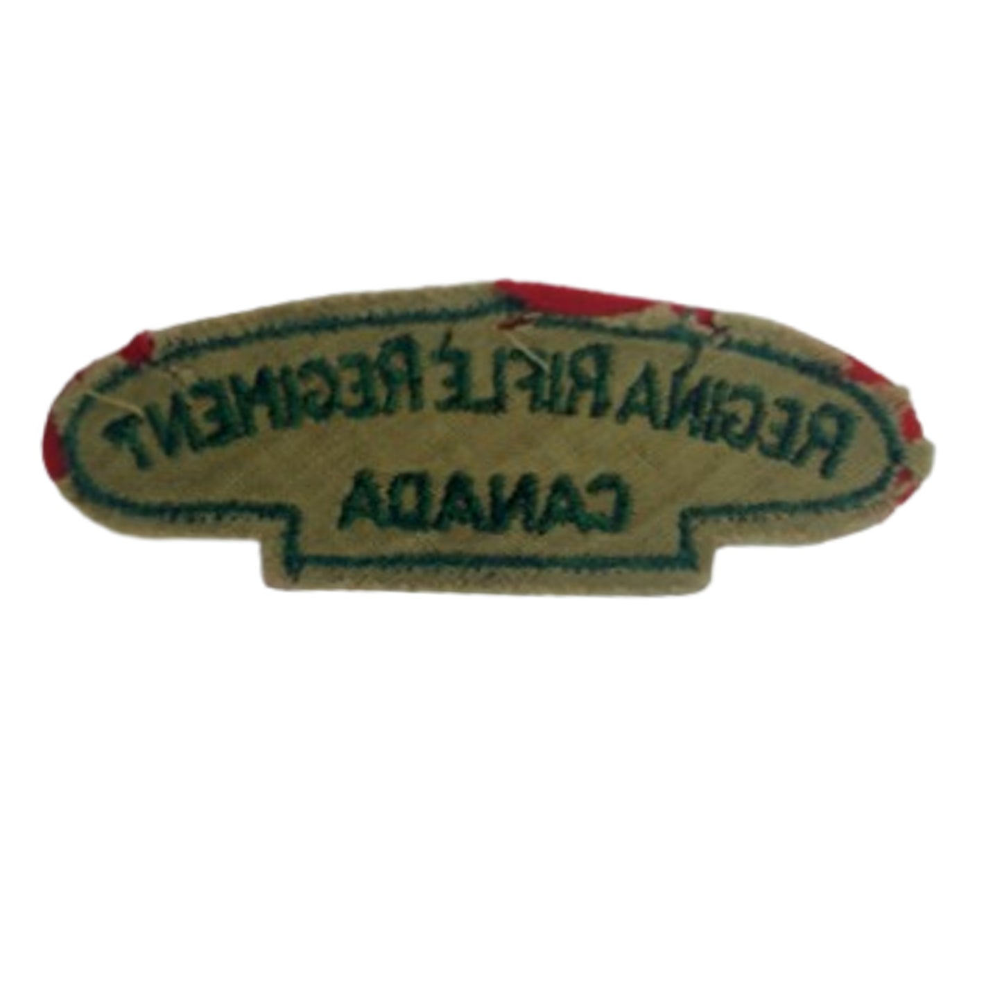 WW2 Canadian Regina Rifle Regiment Canada Cloth Shoulder Title