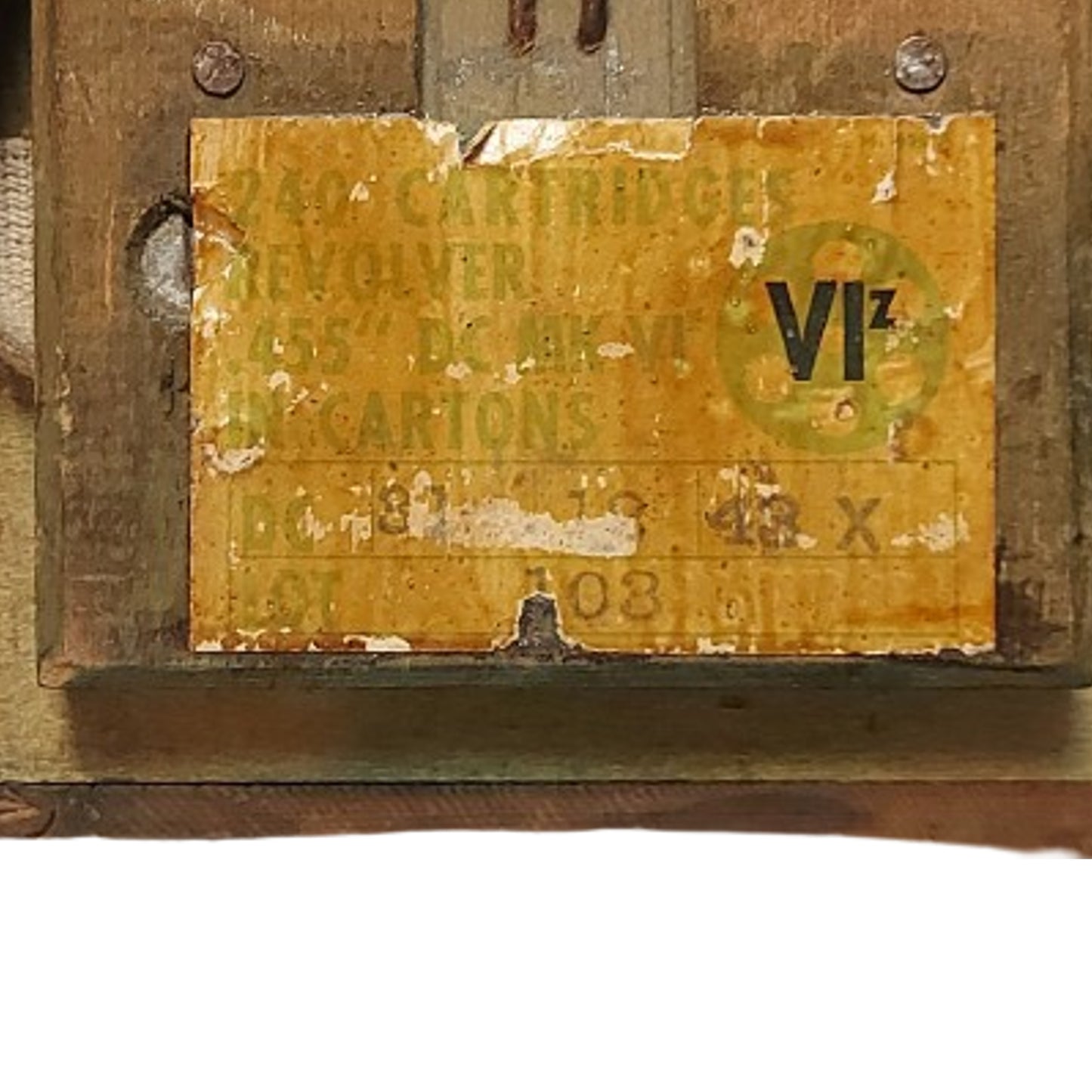 WW2 Canadian 455 Webley Ammunition Crate 1943