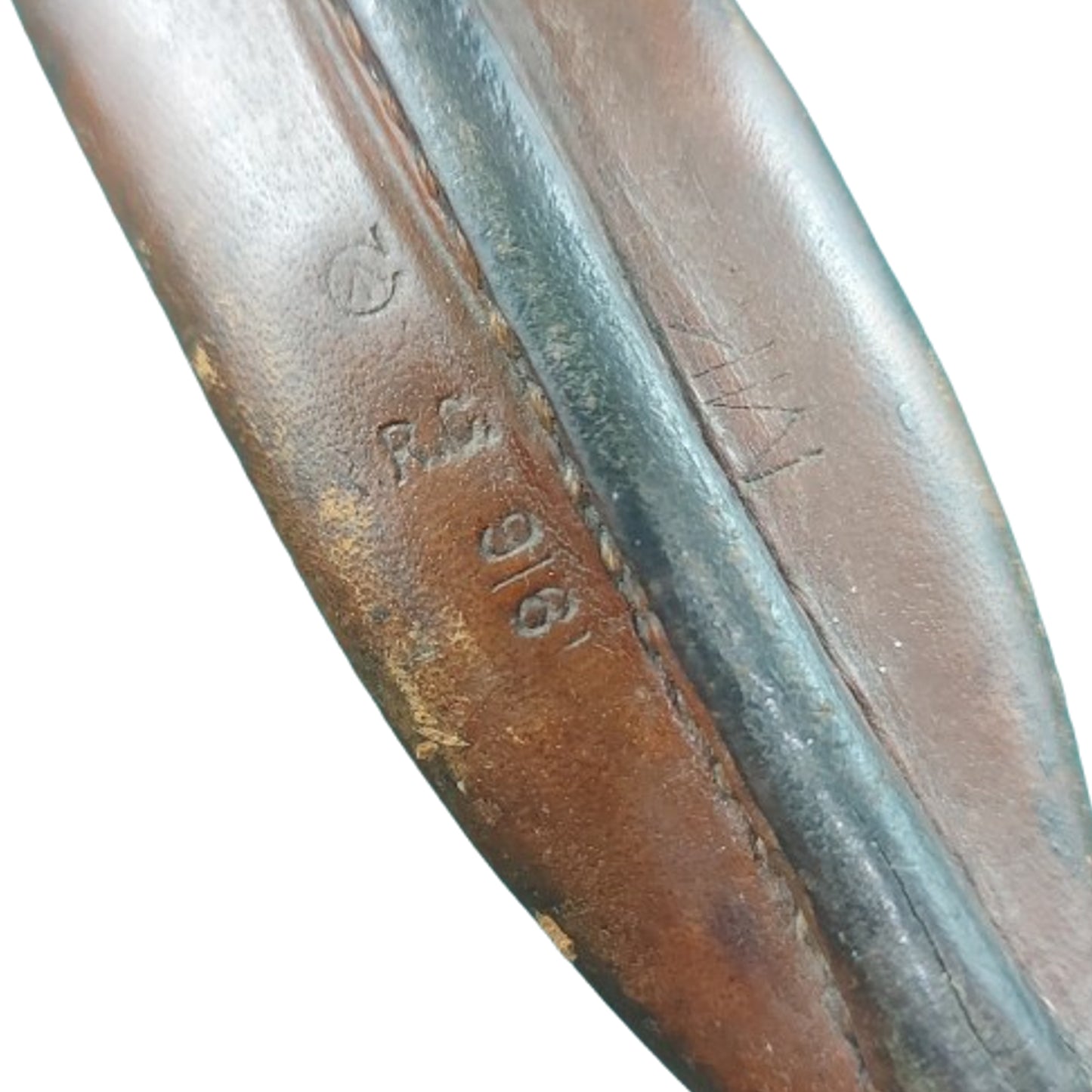 WW1 Canadian Battalion Marked Mk.II Ross Rifle Bayonet 1916 With Service Number