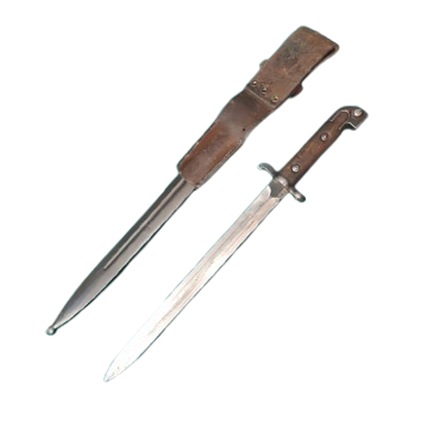 Pre-WW1 Swedish M94 Mauser Carbine Regimentally Marked Bayonet With Scabbard And Frog