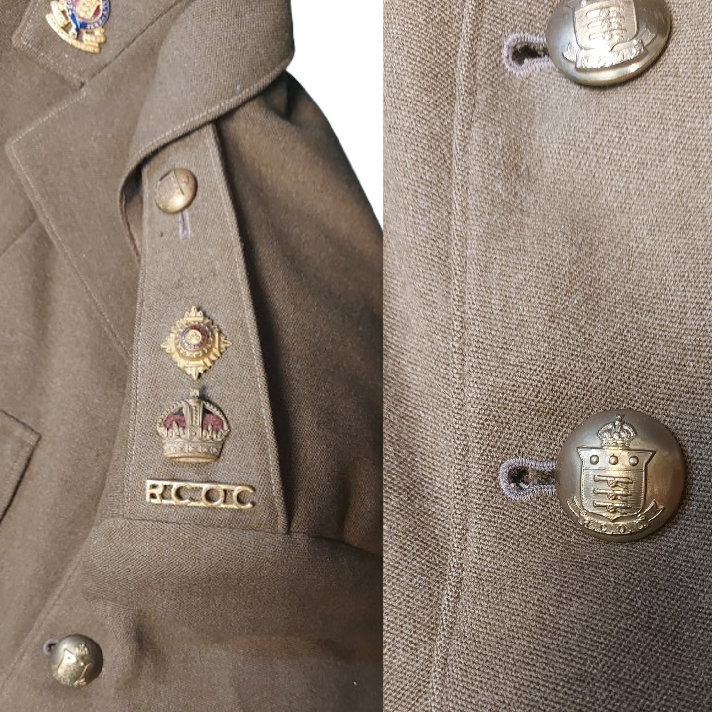 WW2 Canadian Named RCOC Royal Canadian Ordnance Corps Officer's Complete Uniform Set