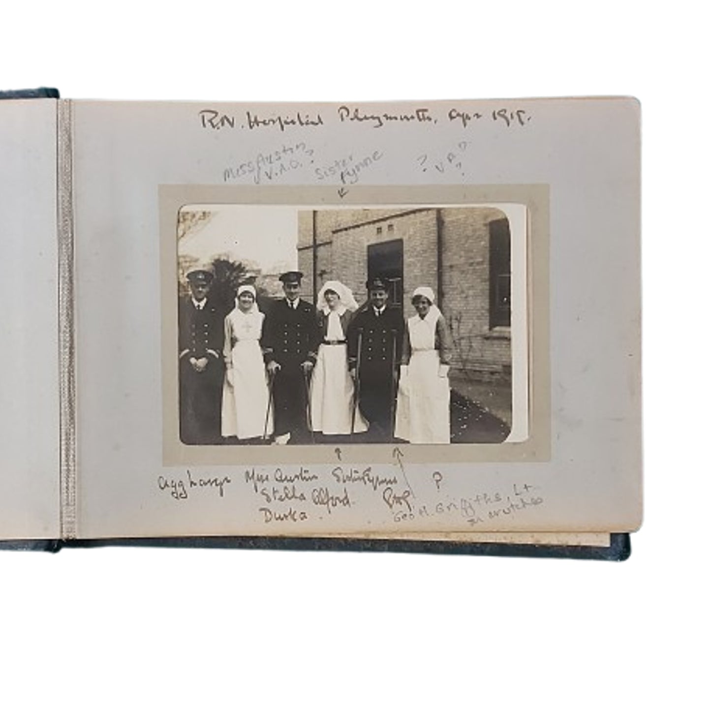 WW1 British RN Royal Navy Named Photo And Album Archive Of Lt. George Humphry Griffiths