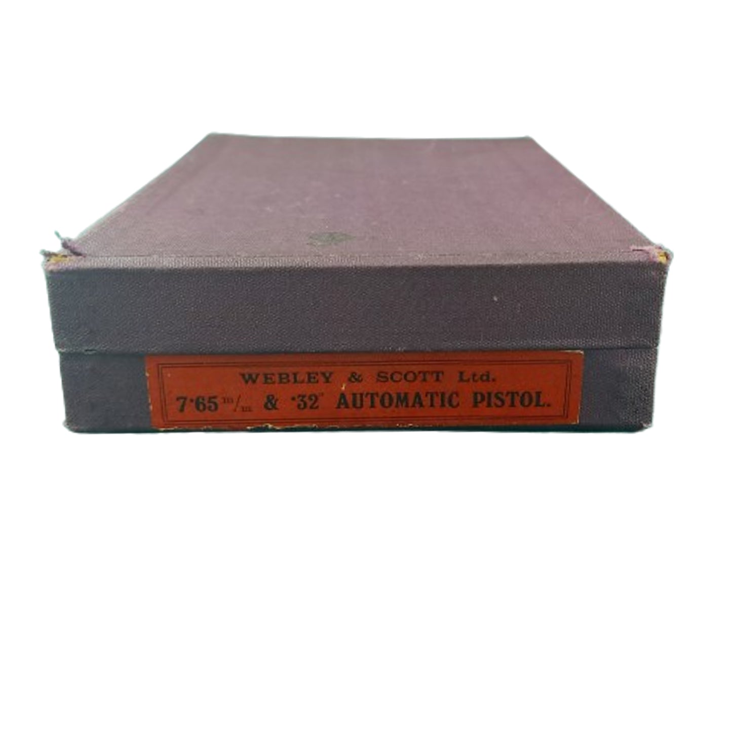 WW2 Era British Webley And Scott Deactivated Automatic Pistol In Issue Box