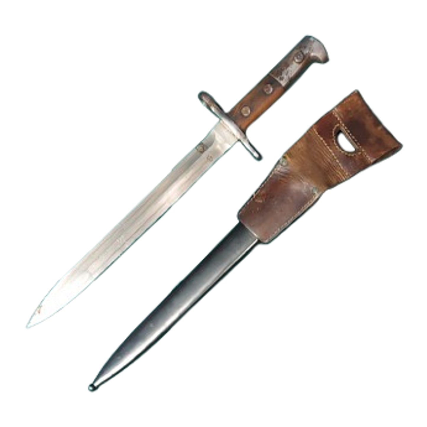 Pre-WW2 Swiss K31 Service Rifle Bayonet With Scabbard And Frog