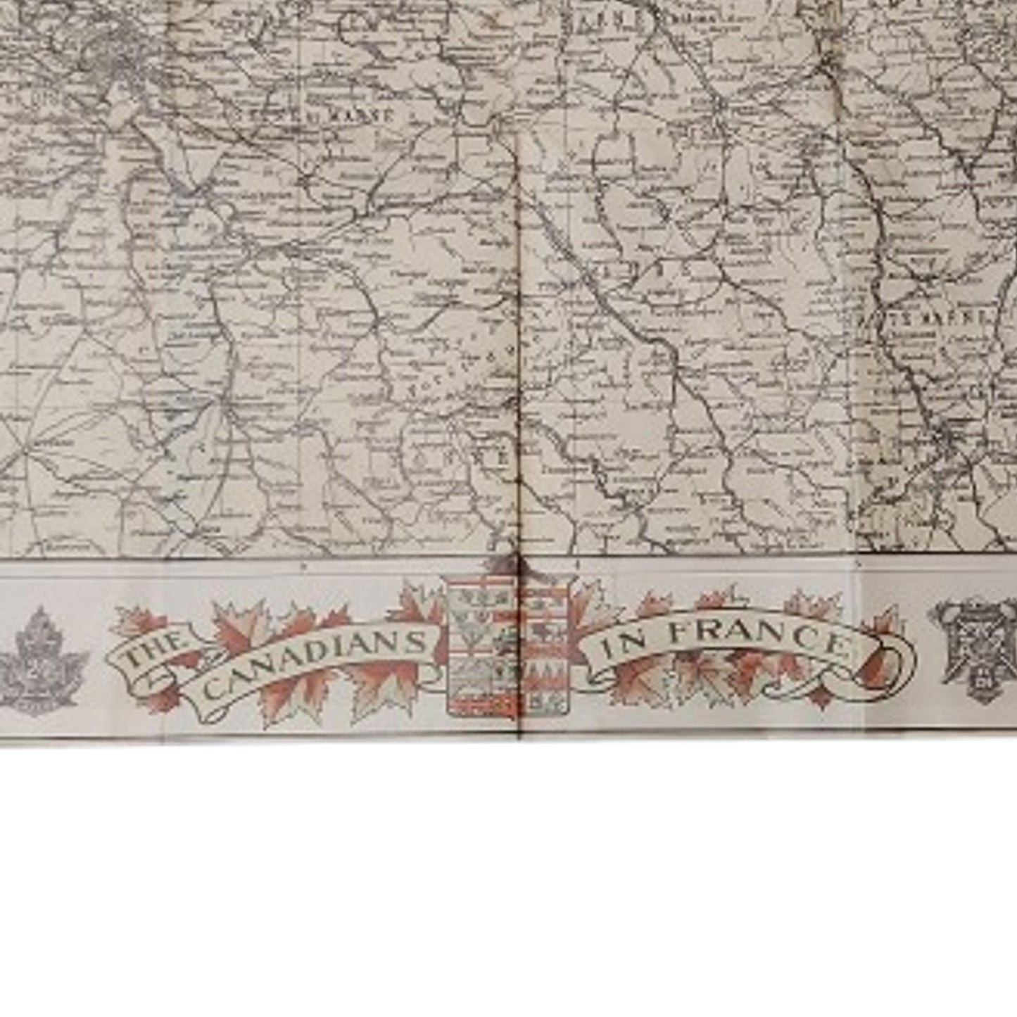 WW1 Canadian The Star War Map Where Gallant Canadians Won Undying Fame