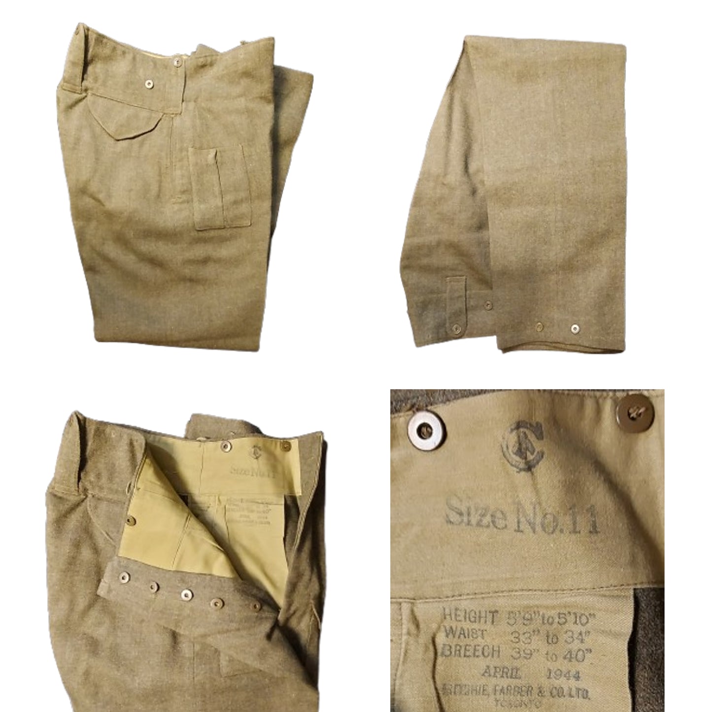 WW2 Canadian Uniform Set RCE Royal Canadian Engineers Third Division
