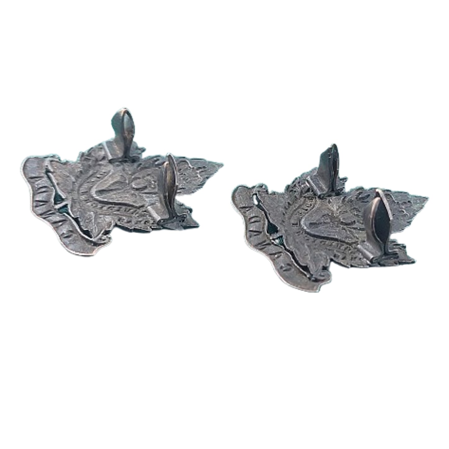 WW1 Canadian CEF 72nd Battalion Seaforth Highlanders Collar Badge Pair