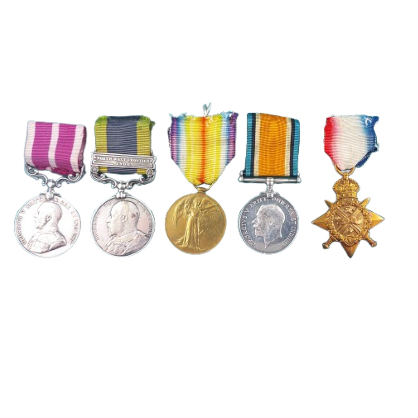 WW1 British Meritorious Service Medal Set With Document And Photo