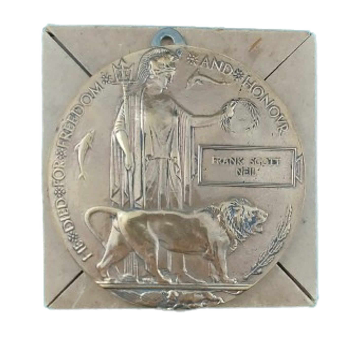 WW1 Canadian Officers Memorial Plaque 169th Battalion
