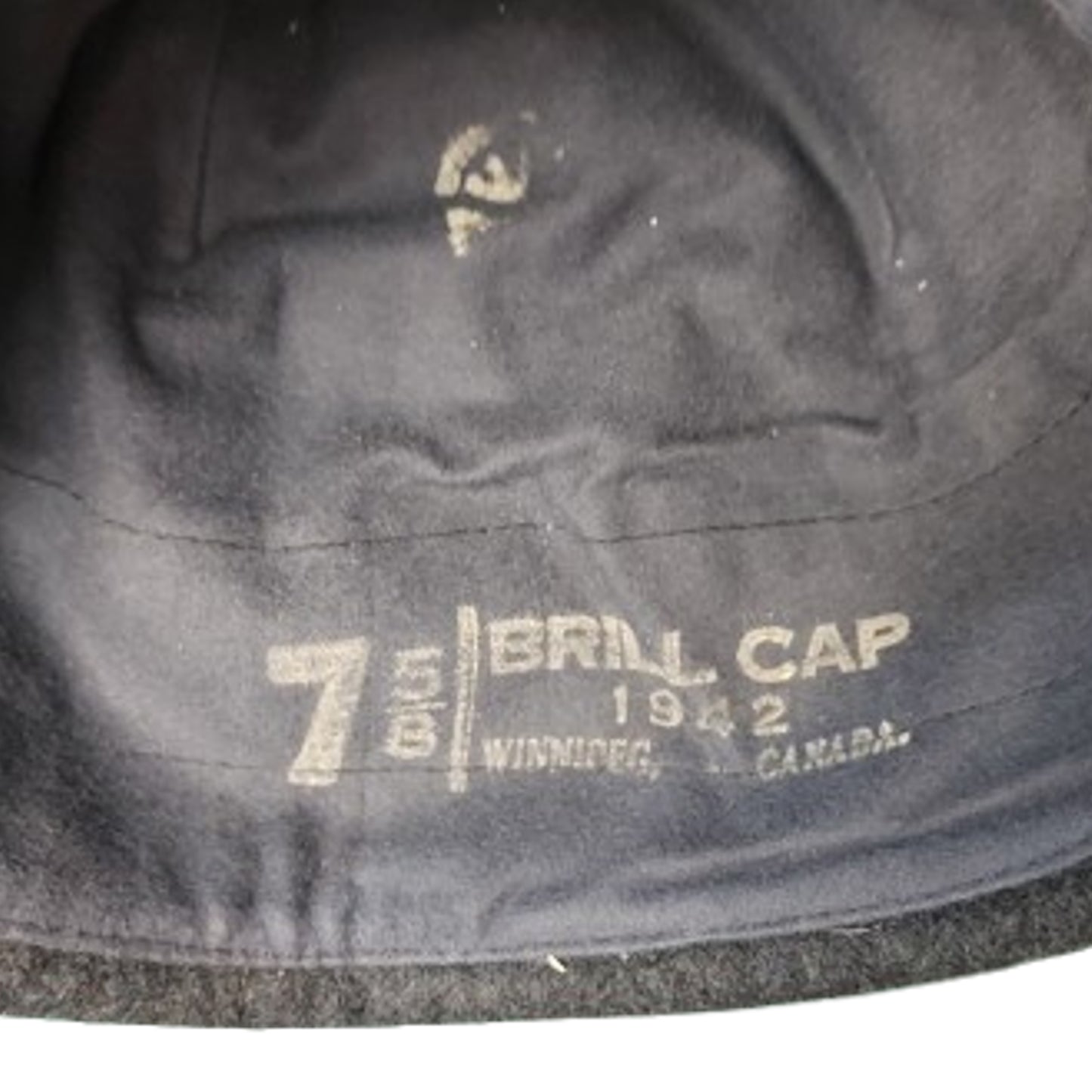 WW2 Canadian RCAF Royal Canadian Air Force Winter Brill Cap