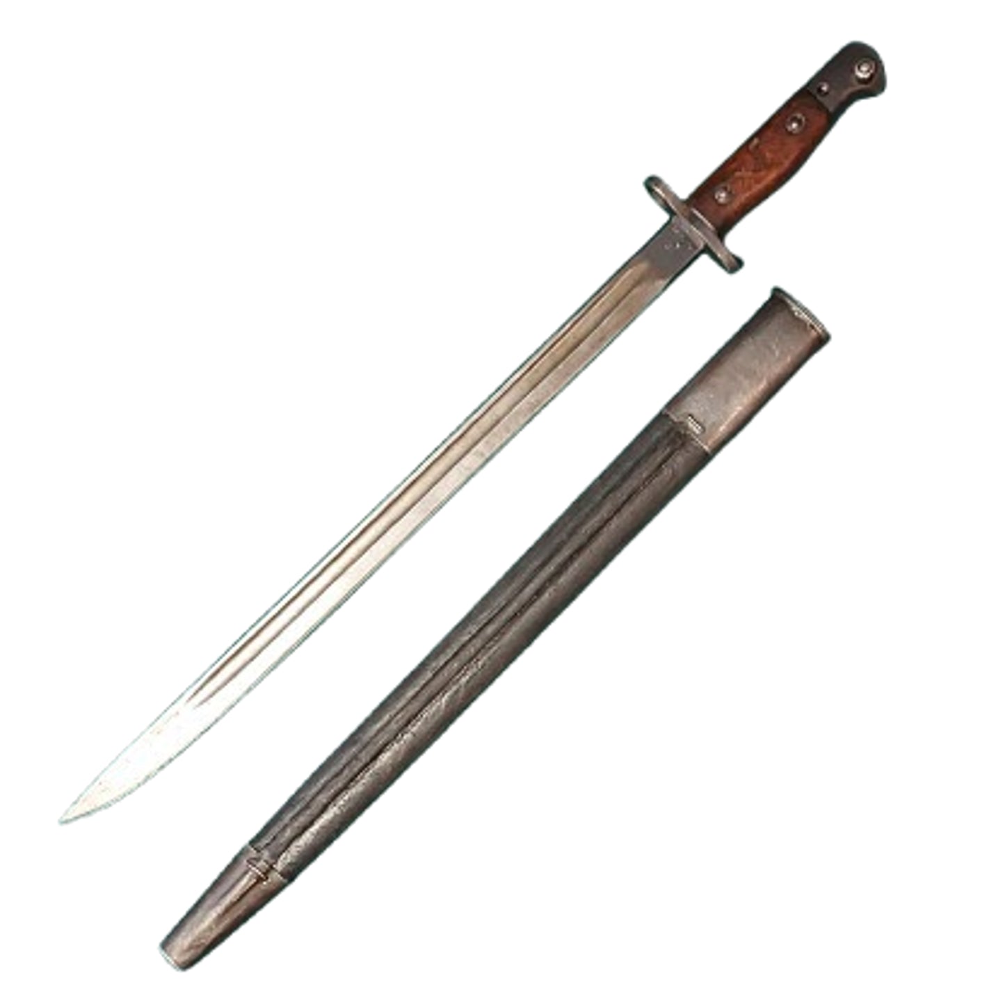 WW1 British Pattern 1907 P07 Enfield Bayonet And Scabbard VICKERS