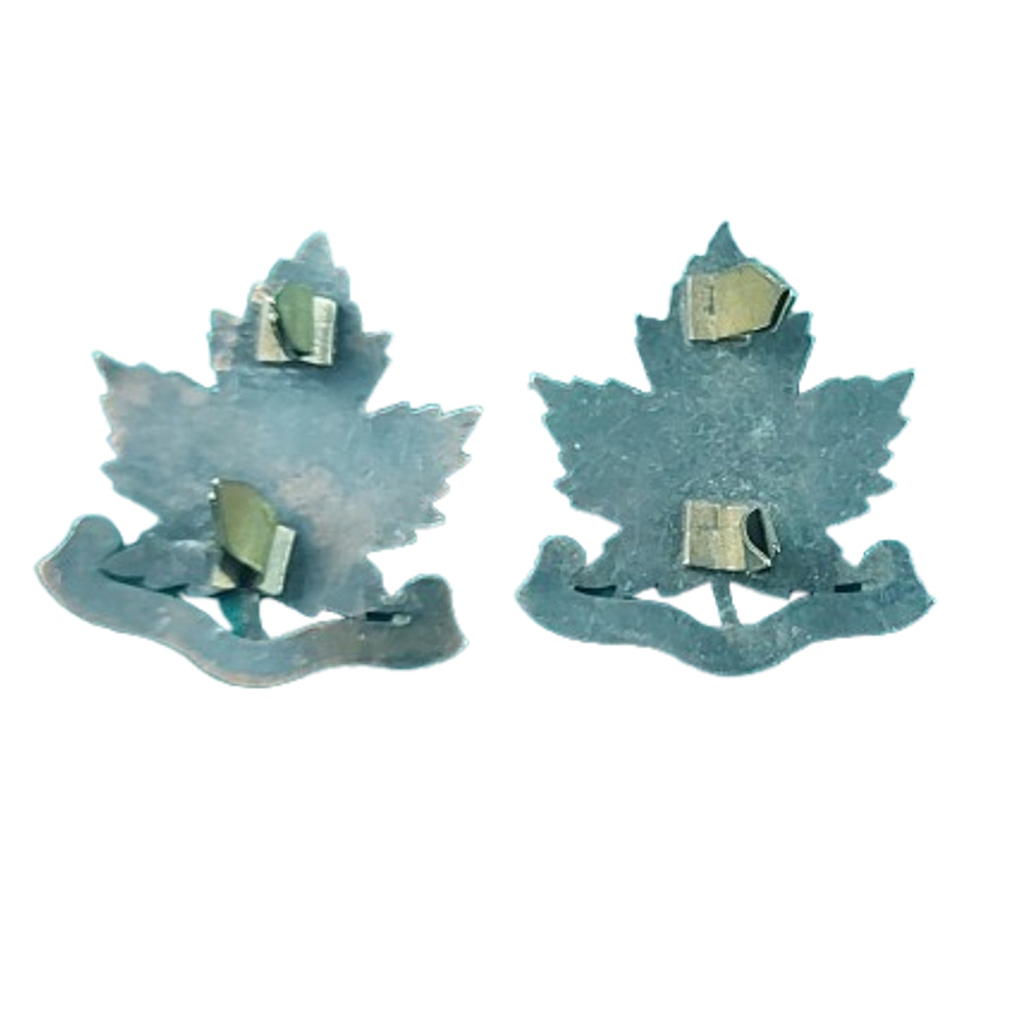 WW1 Canadian CEF 47th Battalion British Columbia Collar Badge Pair