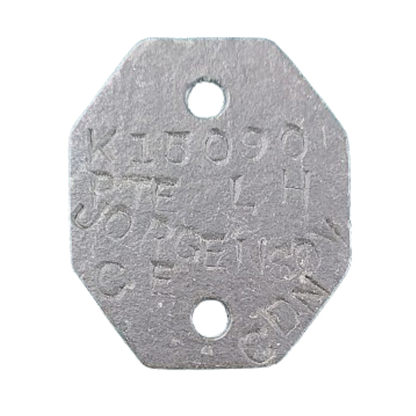 WW2 Canadian I.D. Tag 102nd Cst. Bde. RCA Royal Canadian Artillery