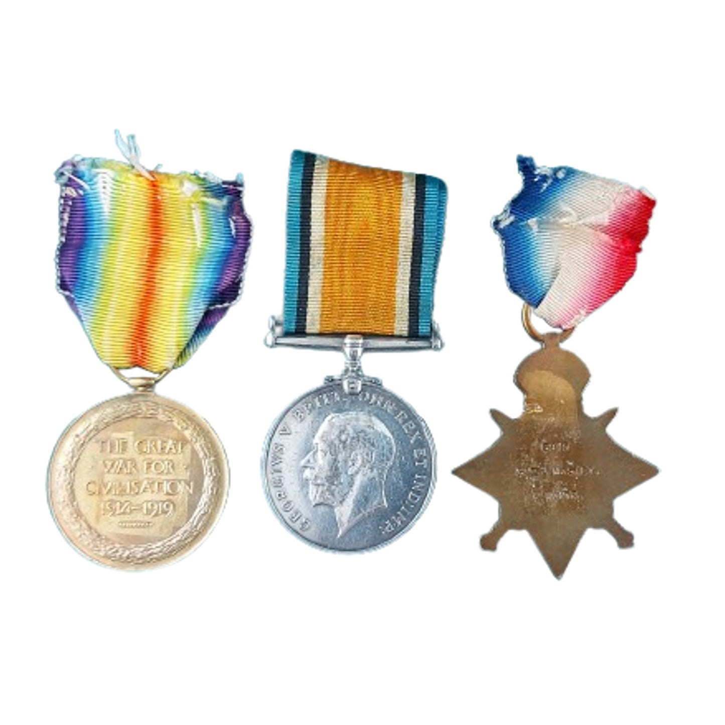 WW1 British Meritorious Service Medal Set With Document And Photo