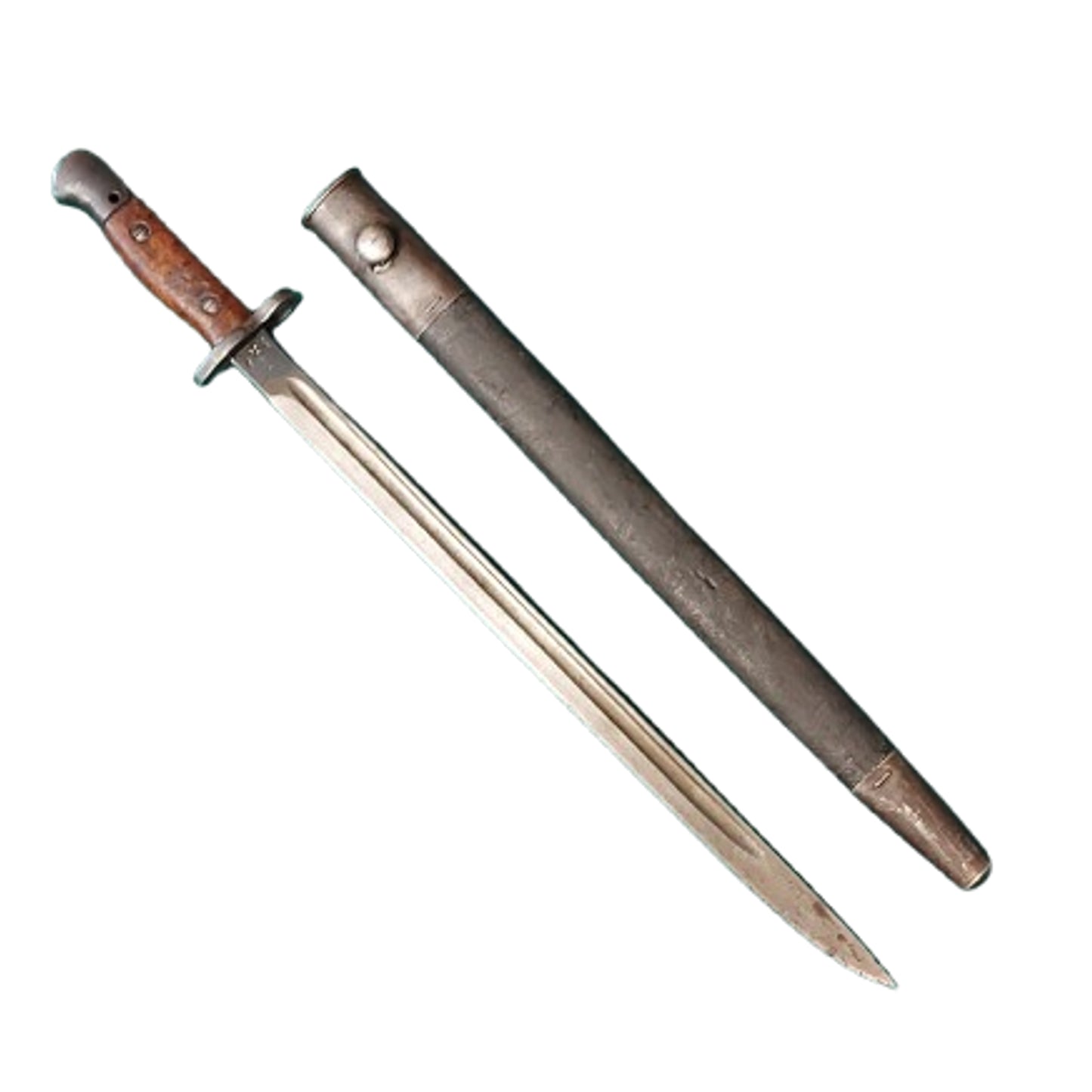WW1 British Pattern 1907 P07 Enfield Bayonet And Scabbard VICKERS