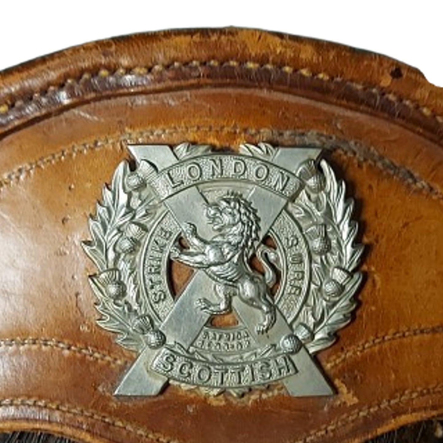 WW2 Canadian Toronto Scottish Horsehair Sporran With Badge