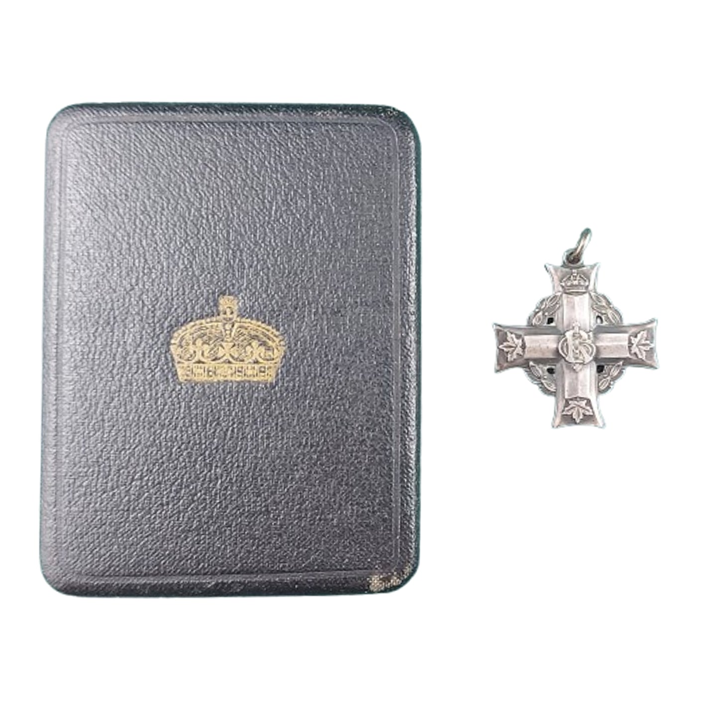 WW1 Canadian Cased Memorial Cross Medal 10th Mounted Rifles / Canadian Corps Of Cavalry