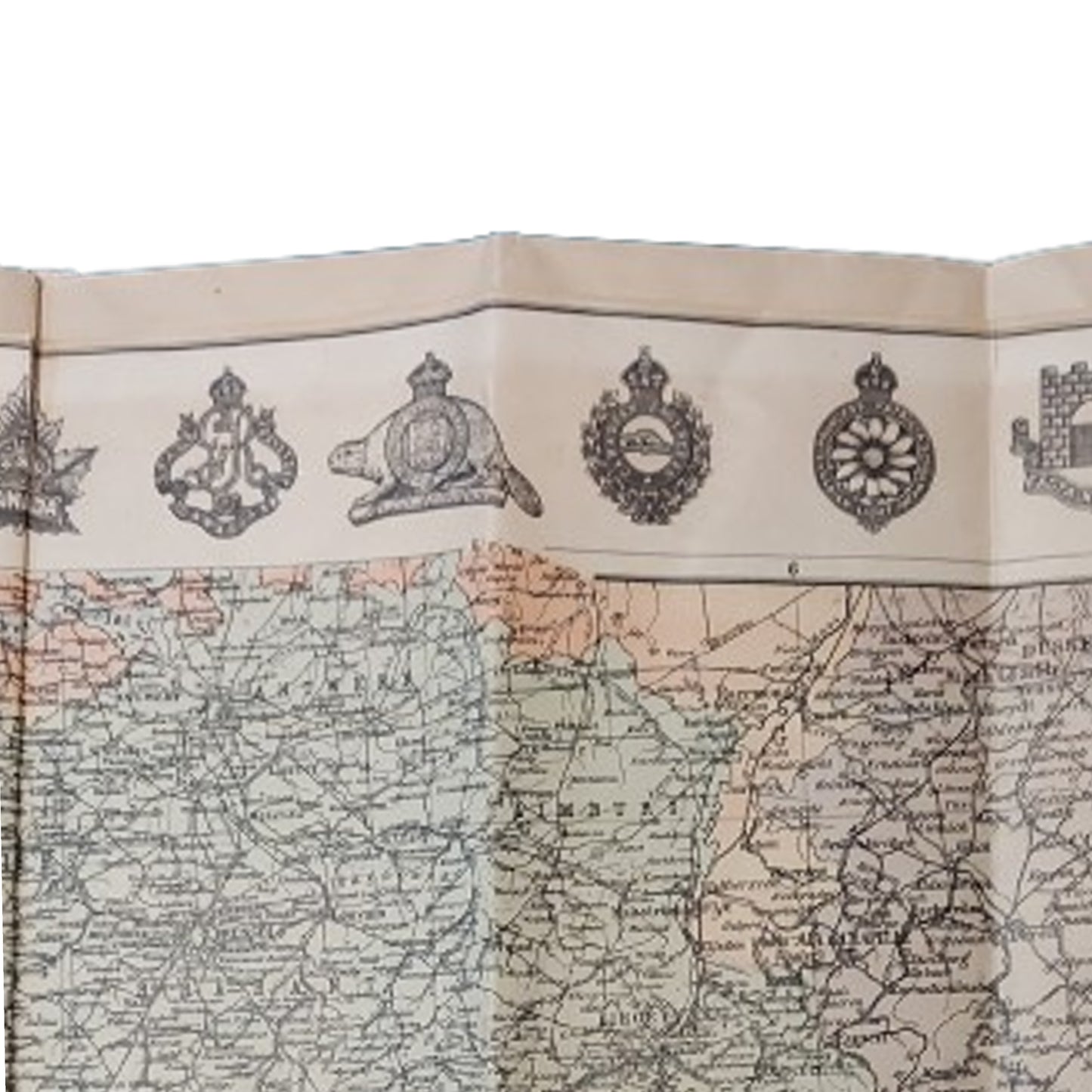 WW1 Canadian The Star War Map Where Gallant Canadians Won Undying Fame