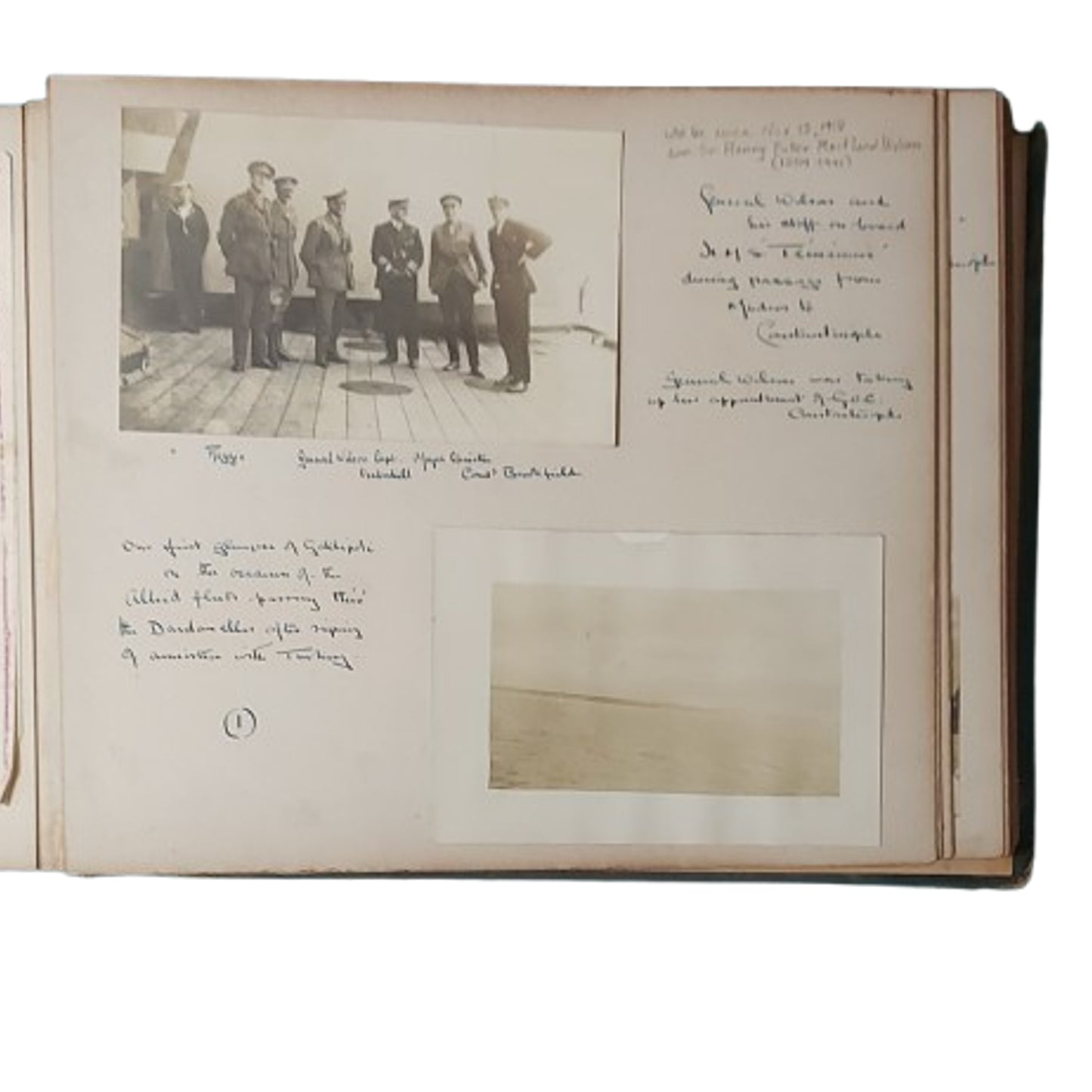 WW1 British RN Royal Navy Named Photo And Album Archive Of Lt. George Humphry Griffiths