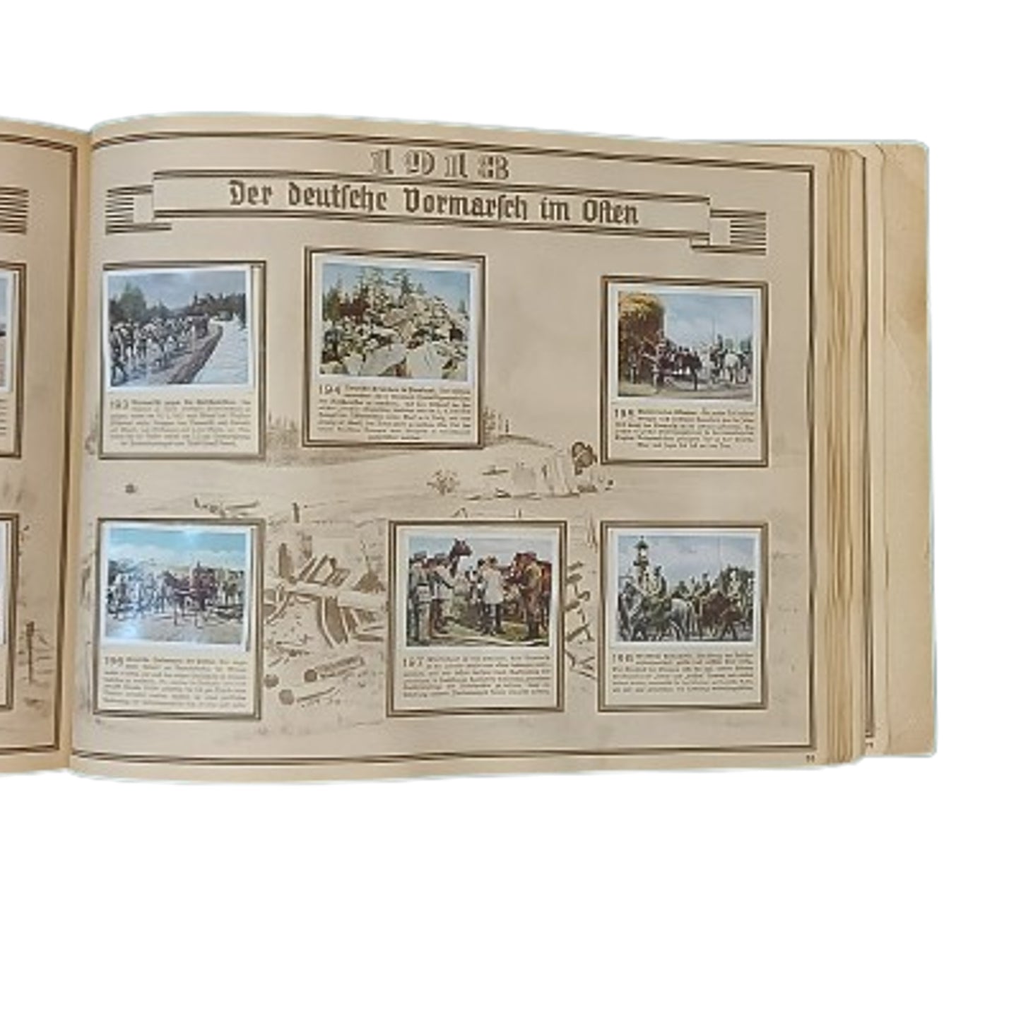 WW1 German Der Welt Krieg Cigarette Card Album