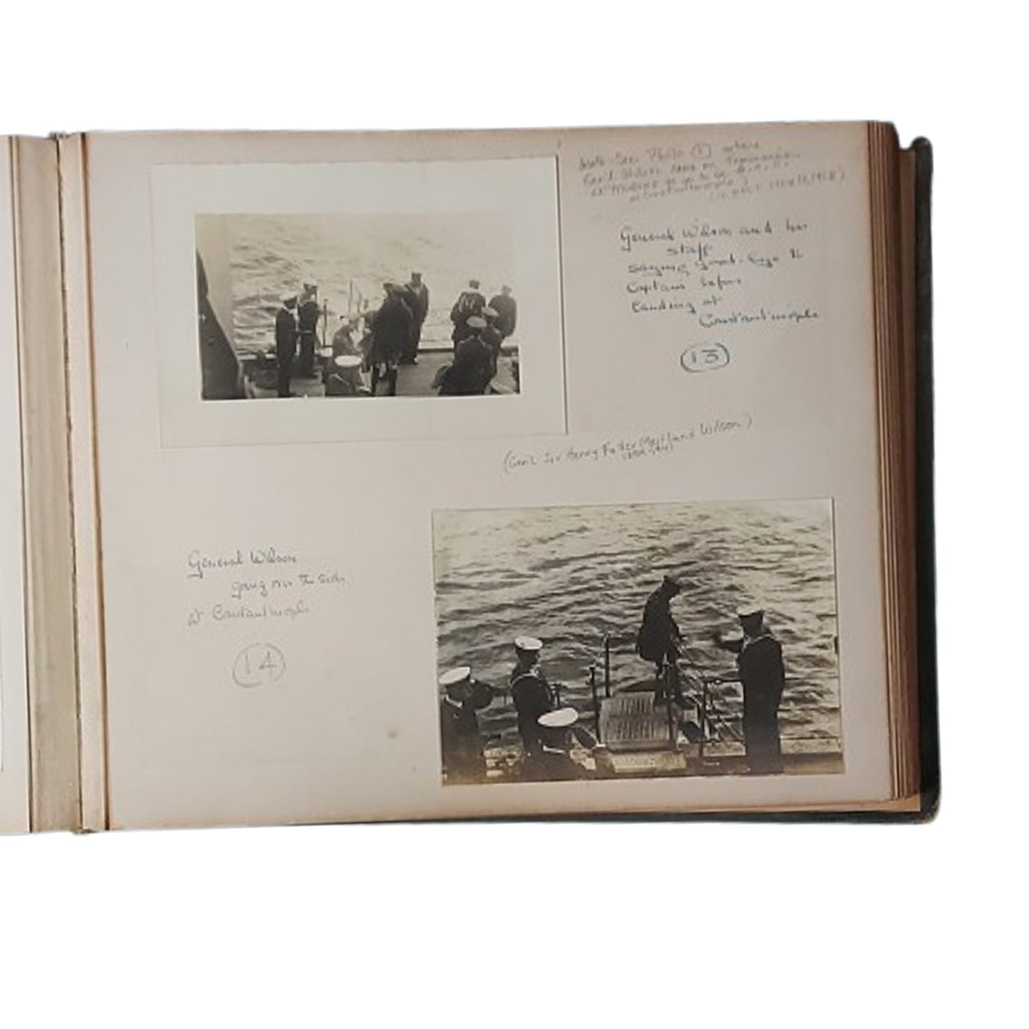 WW1 British RN Royal Navy Named Photo And Album Archive Of Lt. George Humphry Griffiths
