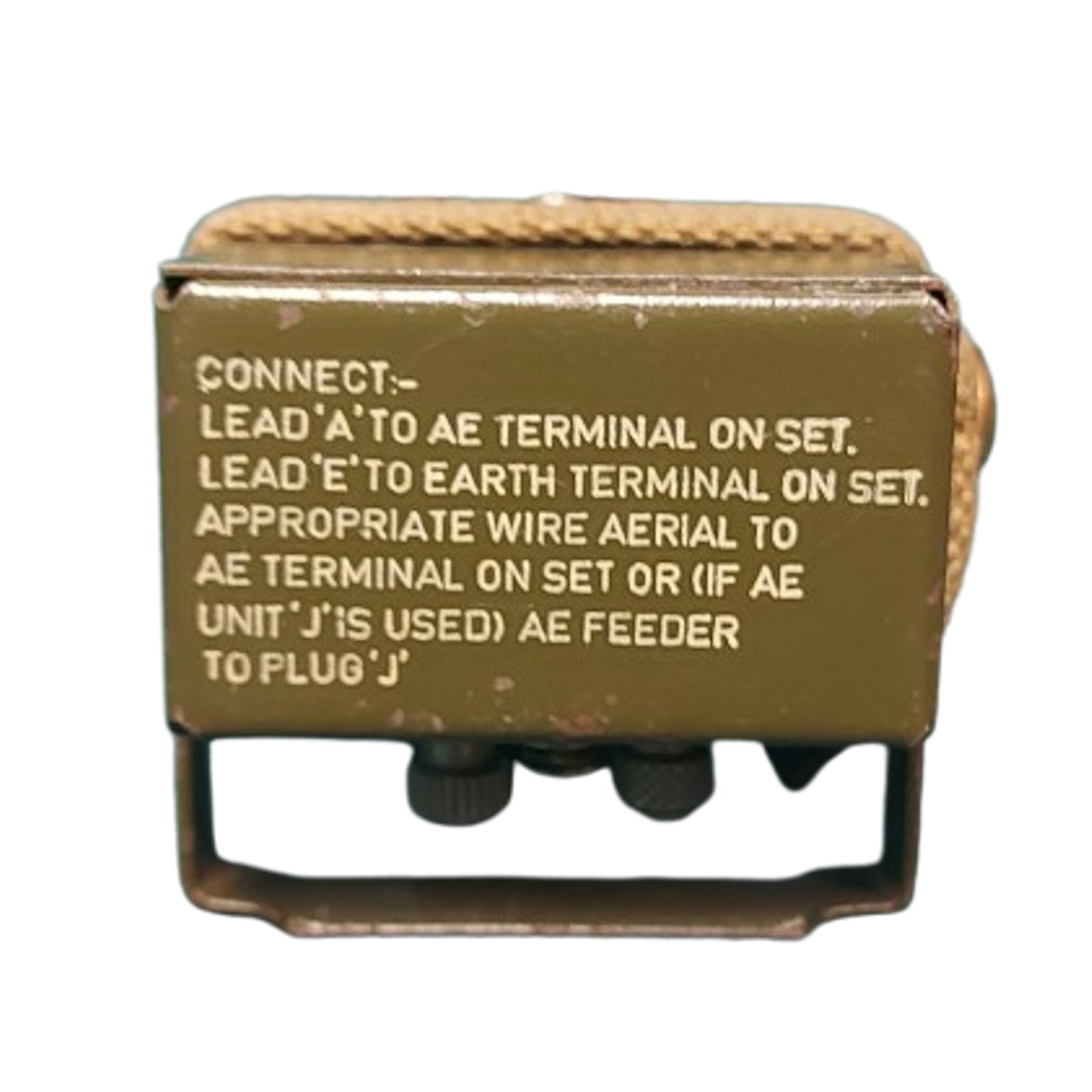 WW2 Canadian British Number 22 Wireless Radio Set Aerial Junction Box ZA 27322