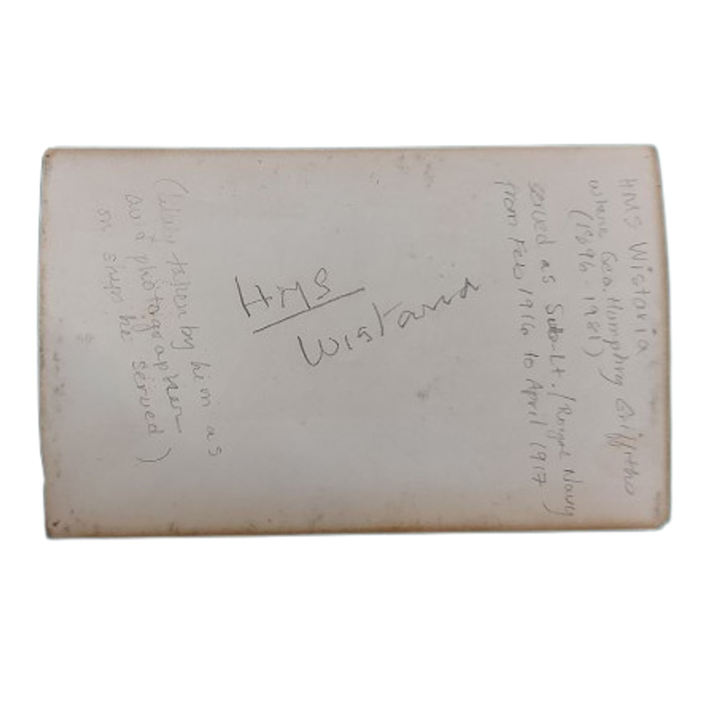 WW1 British RN Royal Navy HMS Wistaria Photo Album And Night Order Book