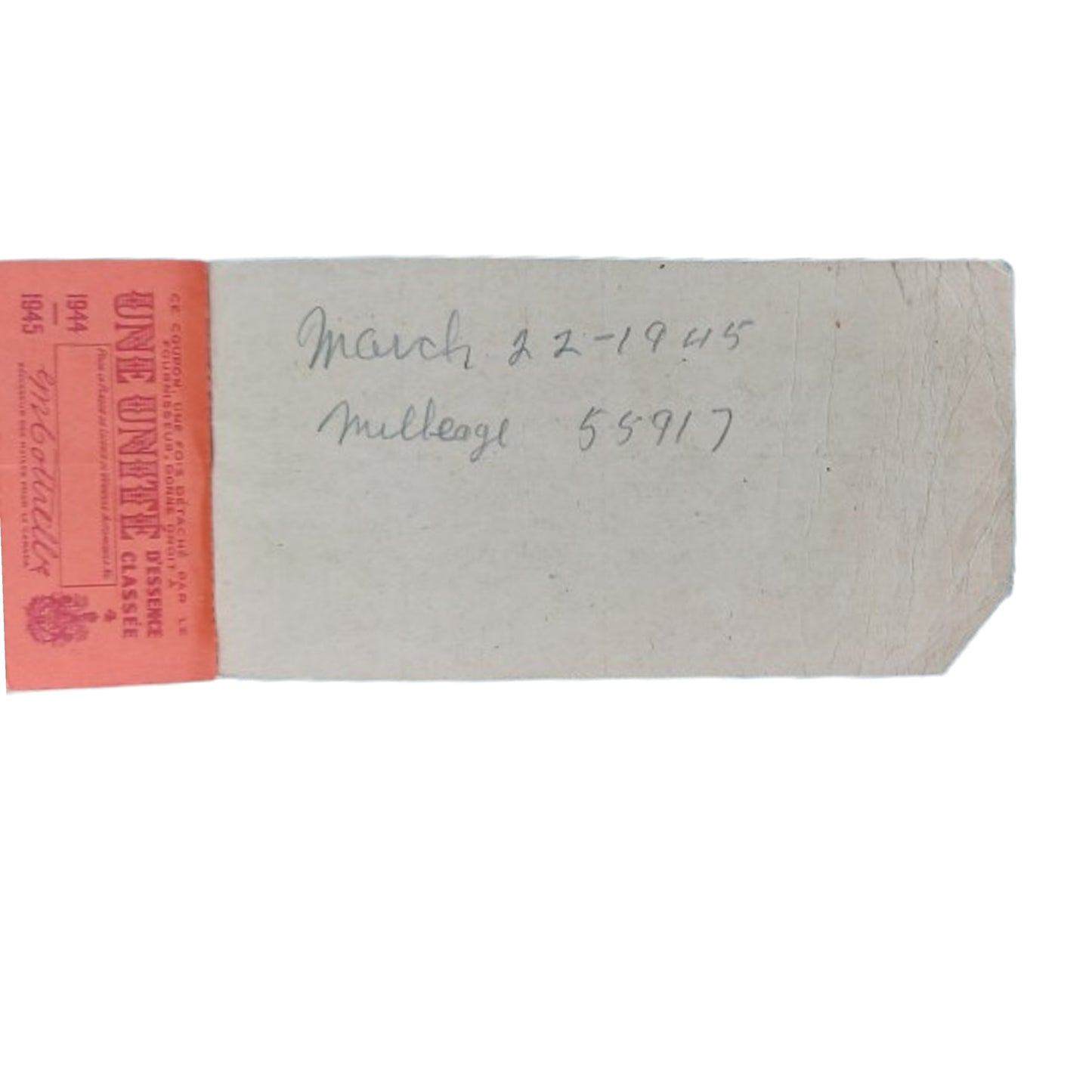 WW2 Canadian Gasoline Licence And Ration Coupon Book