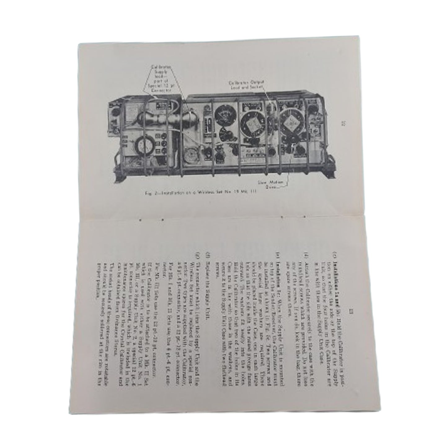 WW2 Canadian Number 19 Wireless Set Crystal Calibrator Instruction Manual 1943