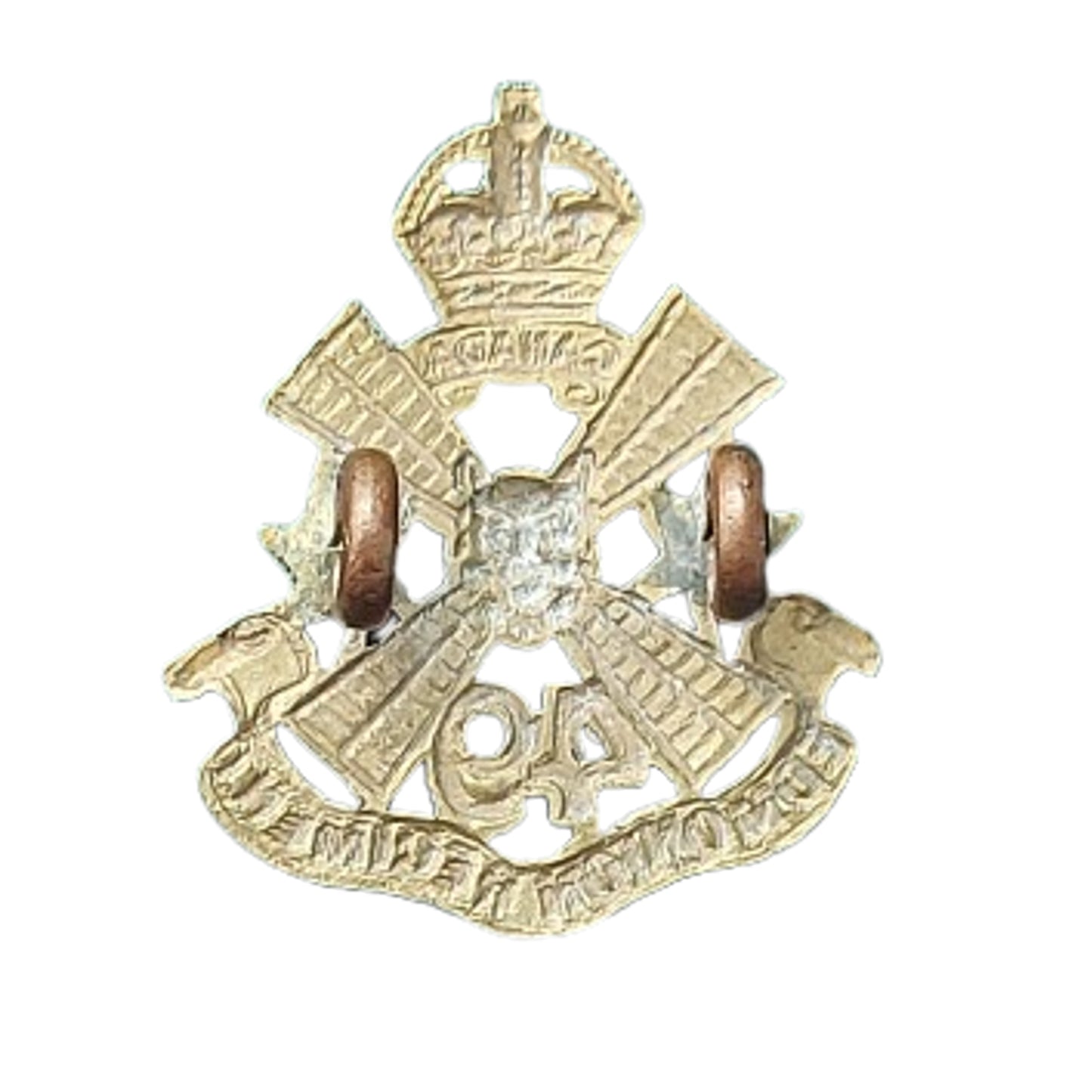 WW2 Canadian 49th Edmonton Regiment Collar Badge
