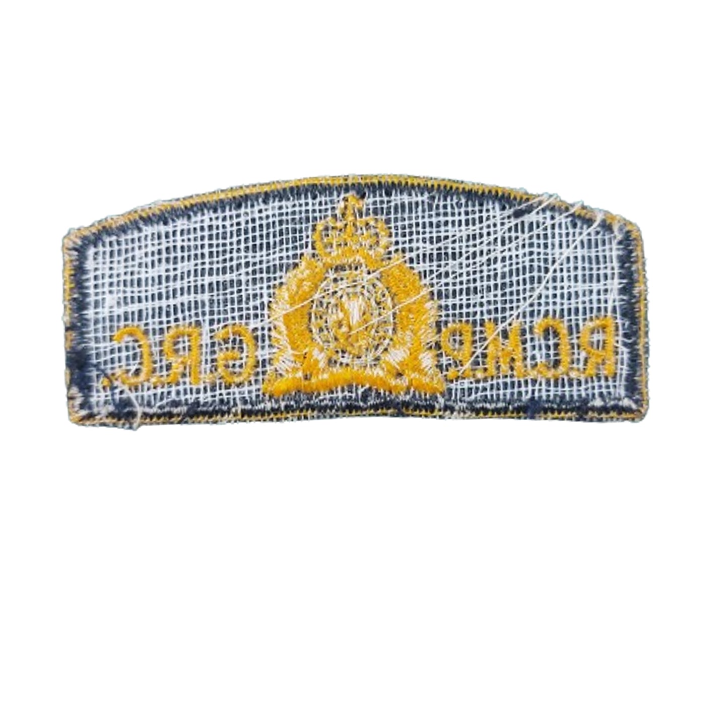QEII Era RCMP / GRC Bilingual Cloth Shoulder Title
