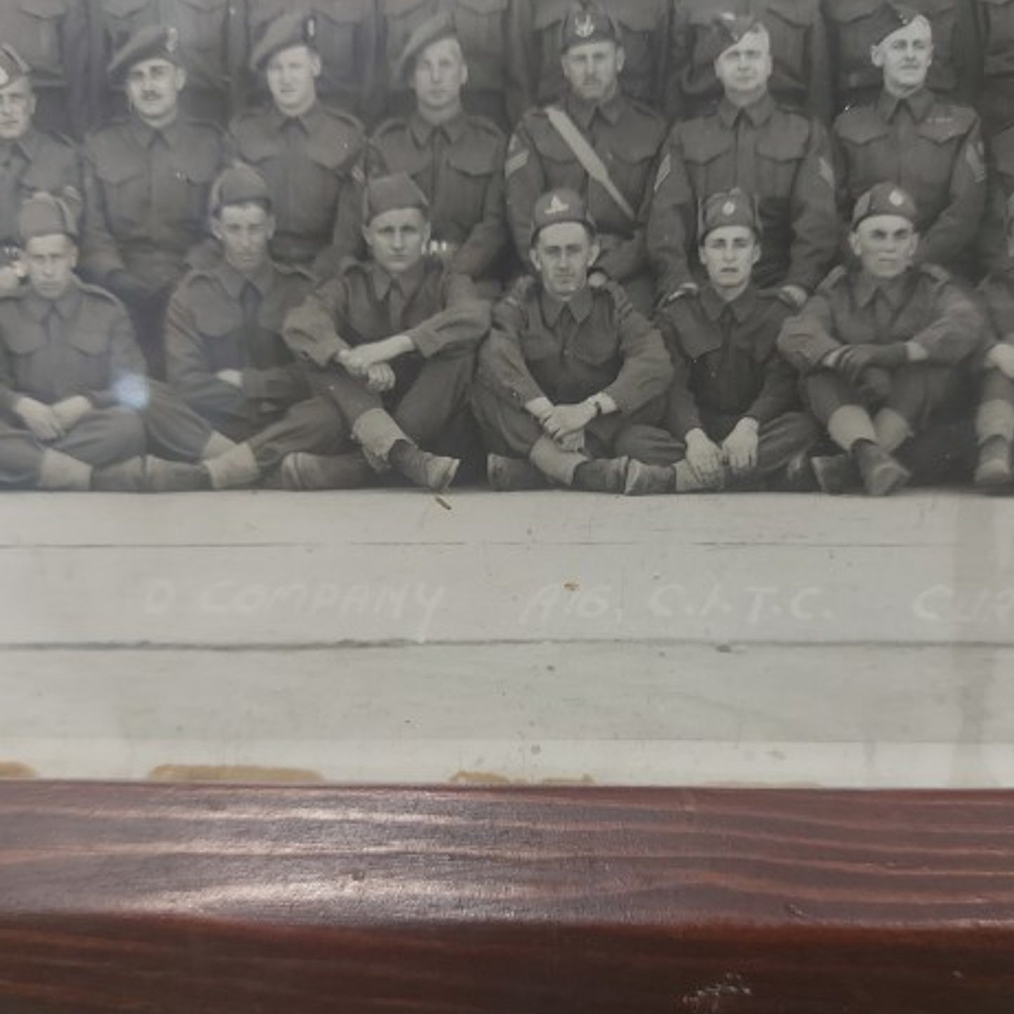 WW2 Canadian Framed Photograph Currie Barracks Calgary 1942
