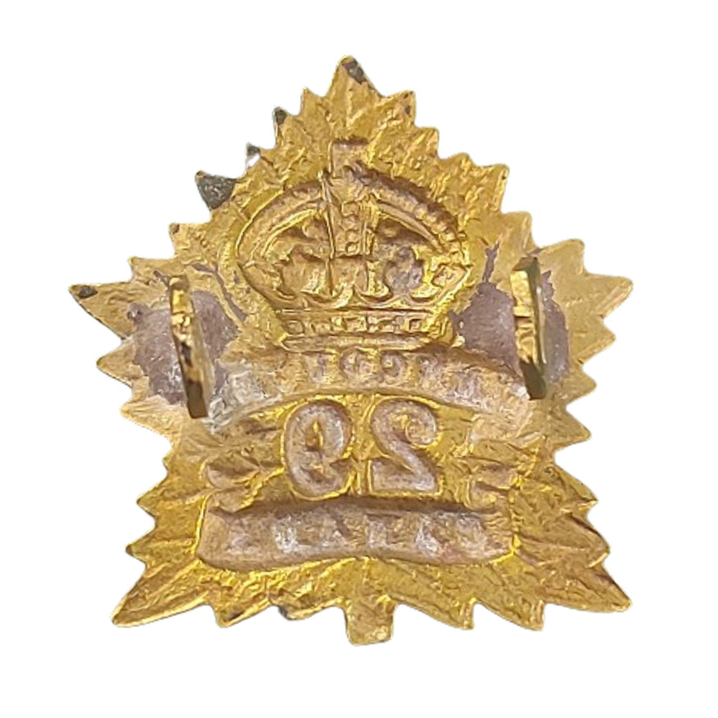 WW1 Canadian 29th Battalion Collar Badge -Vancouver B.C.