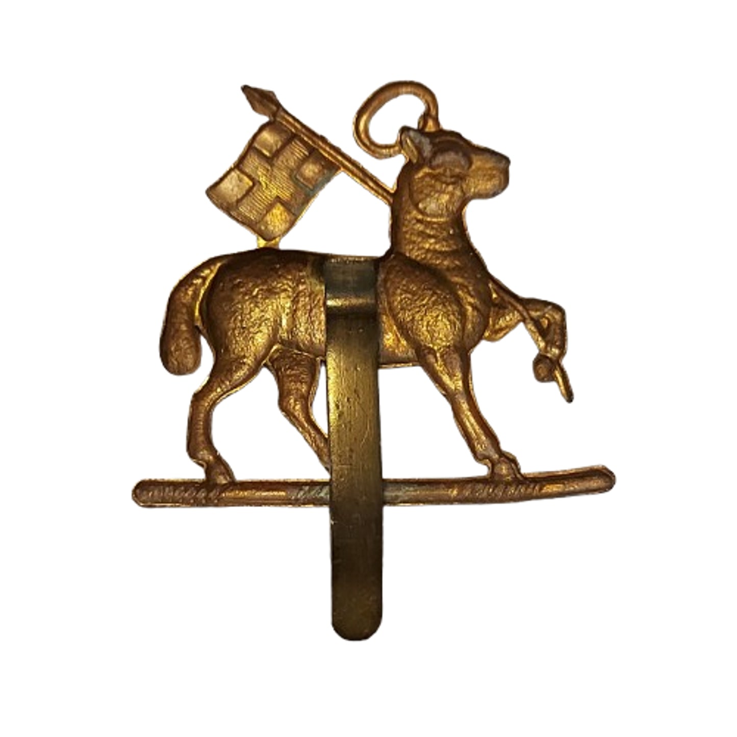 WW1 British The Queen's Royal Regiment West Surrey Cap Badge
