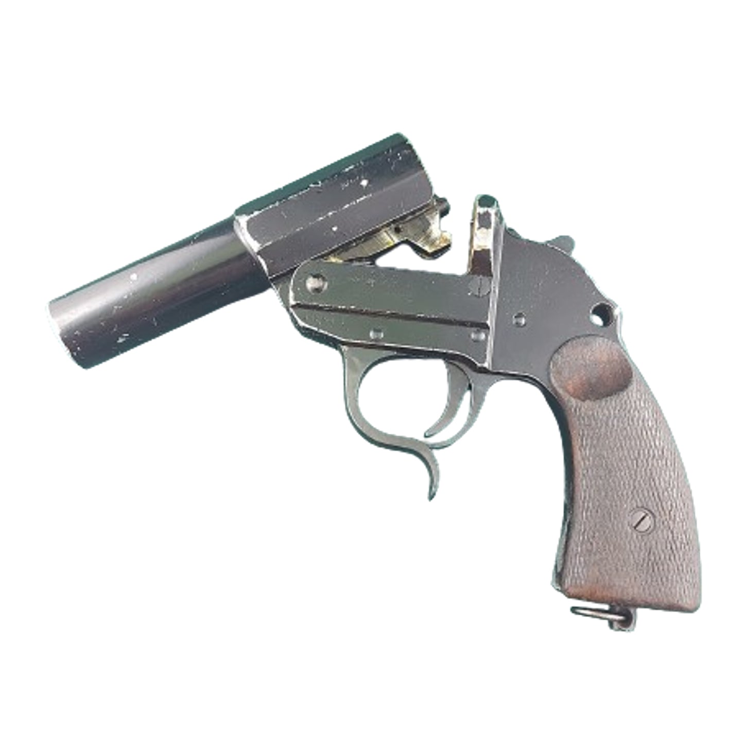WW2 German Army Short Barrel 27mm LP34 Flare Pistol -Leuchtpistole -Walther Banner