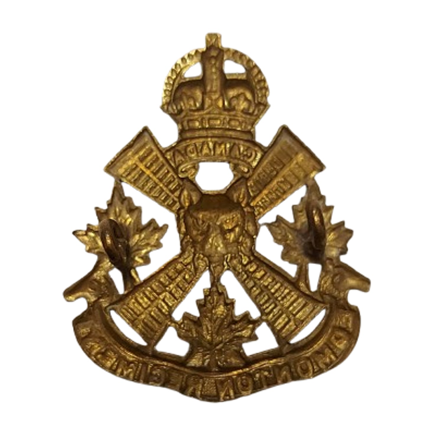 WW2 Canadian Edmonton Regiment Cap Badge