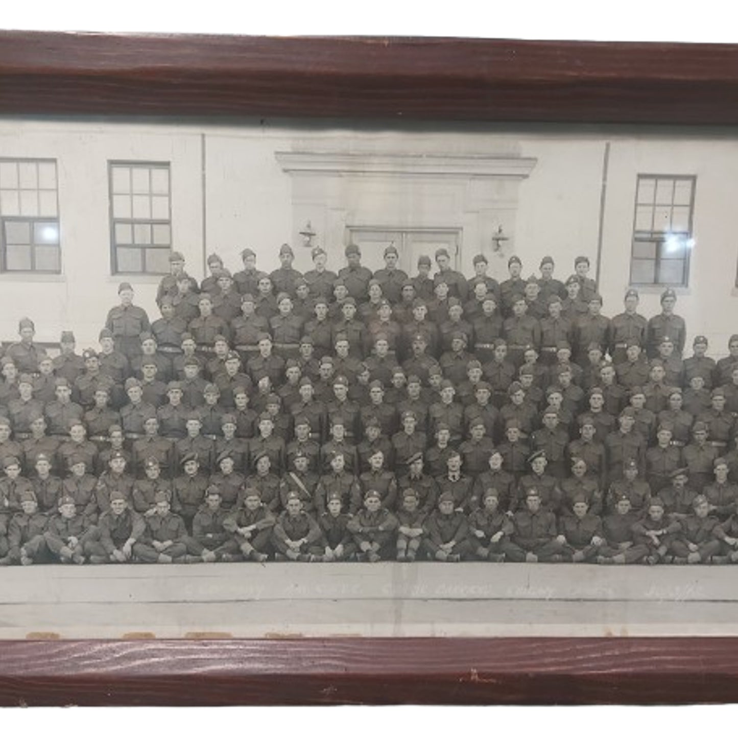WW2 Canadian Framed Photograph Currie Barracks Calgary 1942