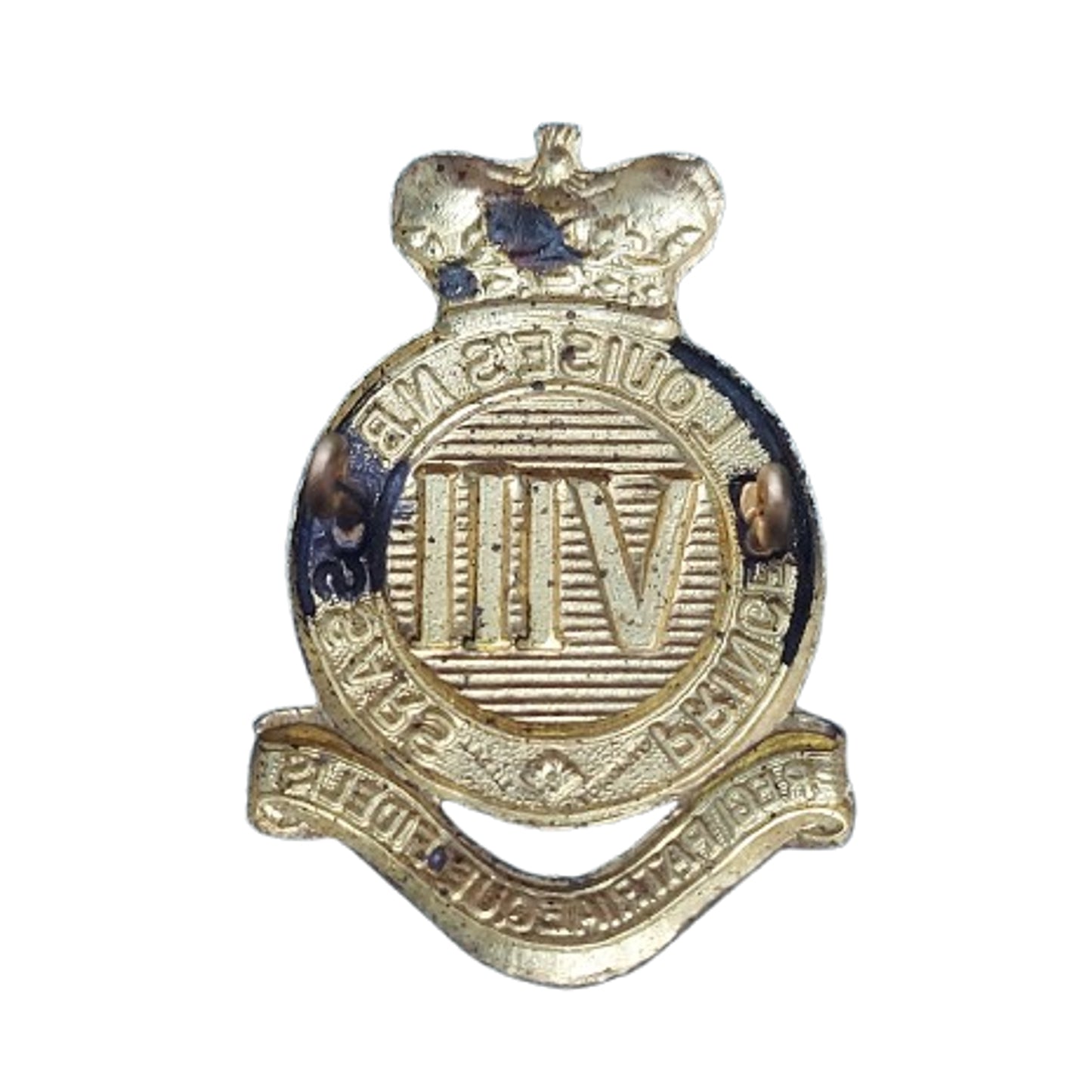 WW2 Canadian 8th Princess Louis New Brunswick Hussars Cap Badge