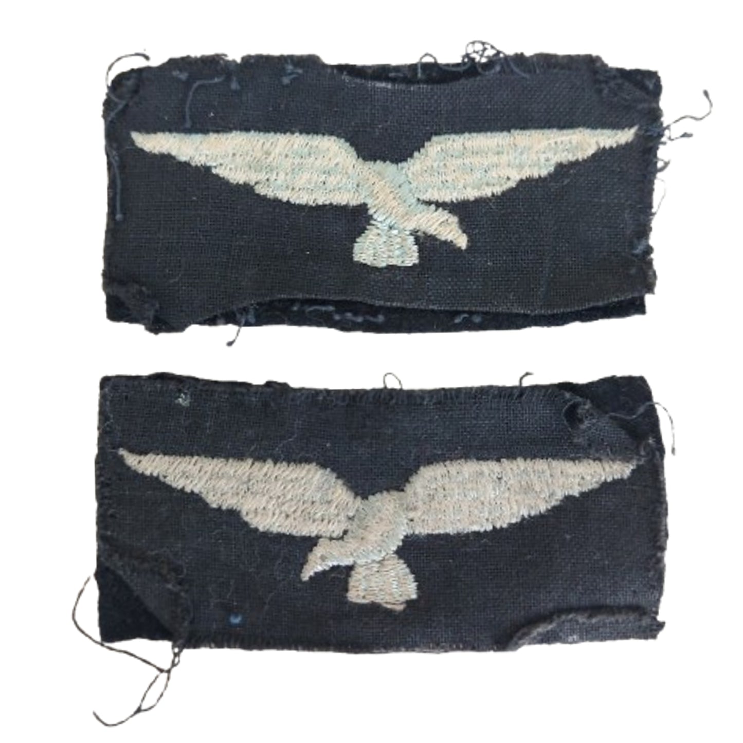 WW2 Canadian RCAF Albatross Cloth Shoulder Title Pair