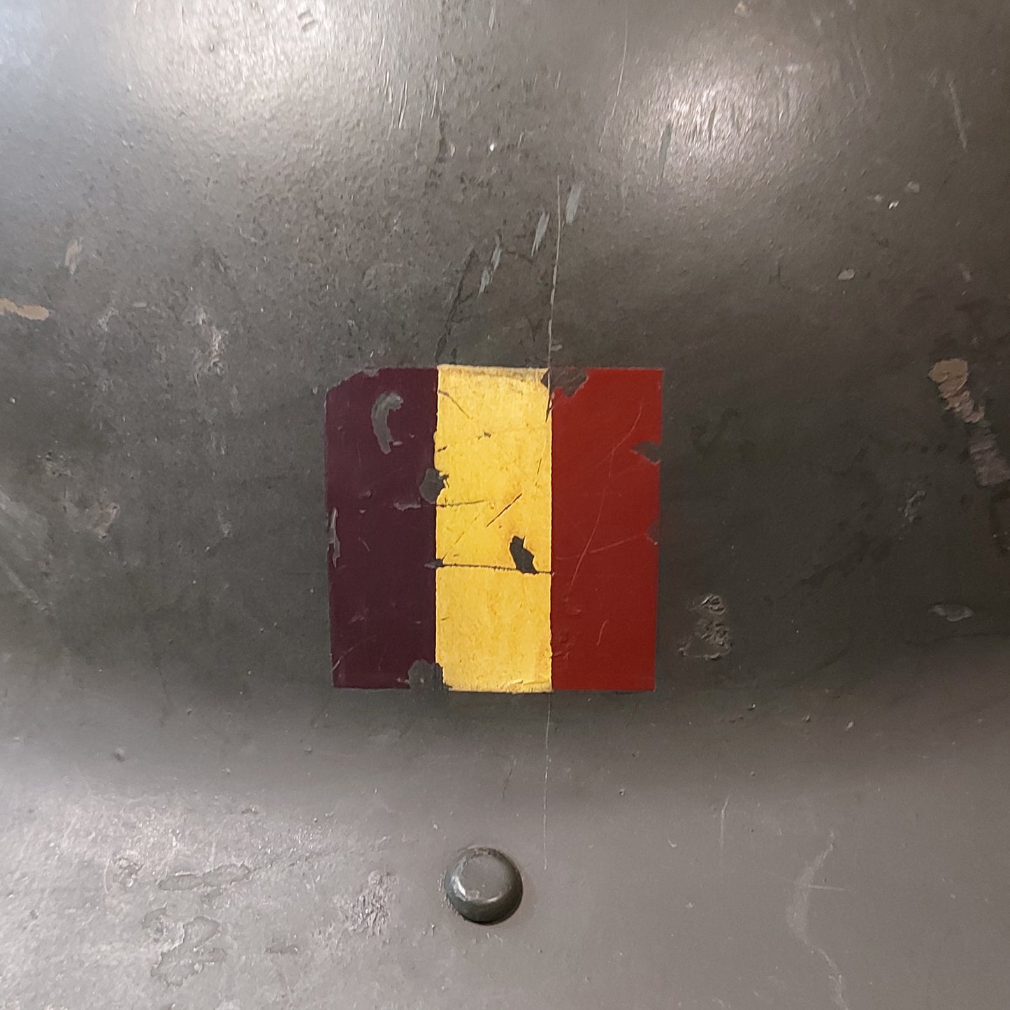 WW2 Canadian GSW Helmet Post-WW2 Belgium Reissue 1949-1952