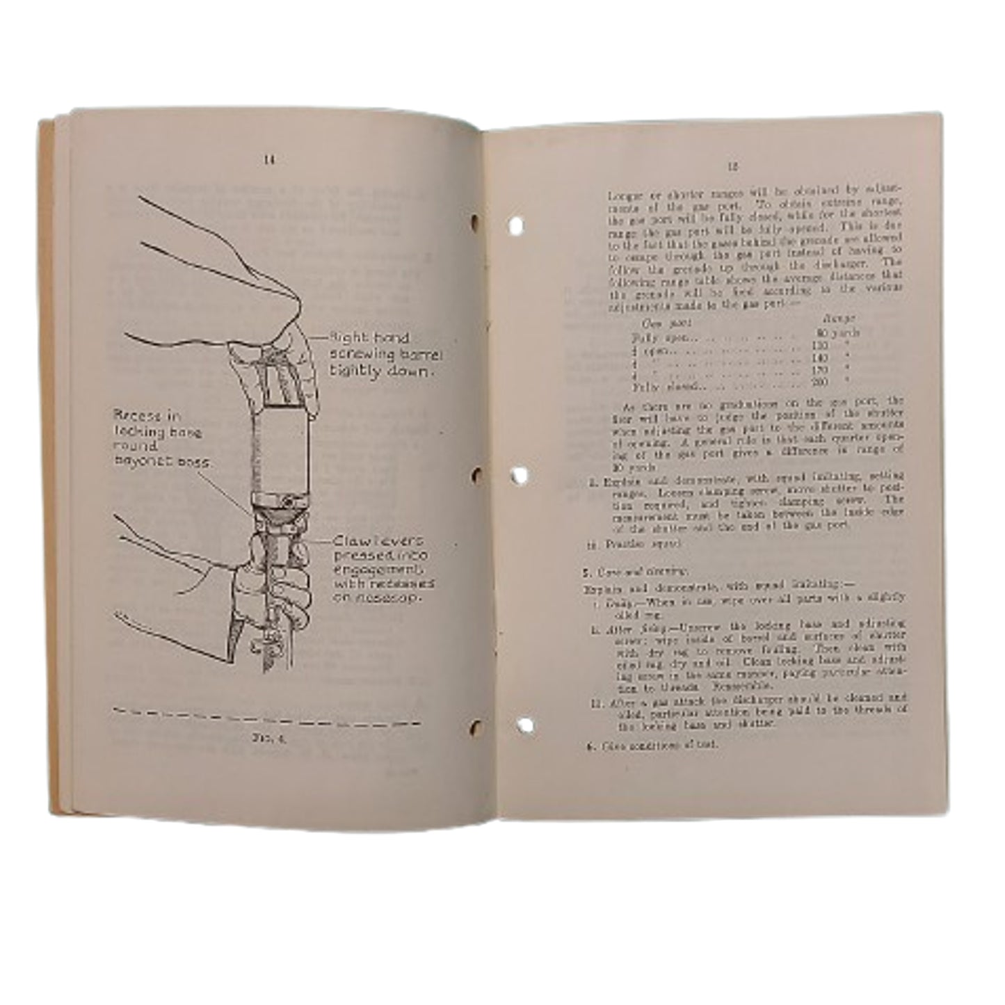 WW2 Canadian Small Arms Training Pamphlet Grenade 1937