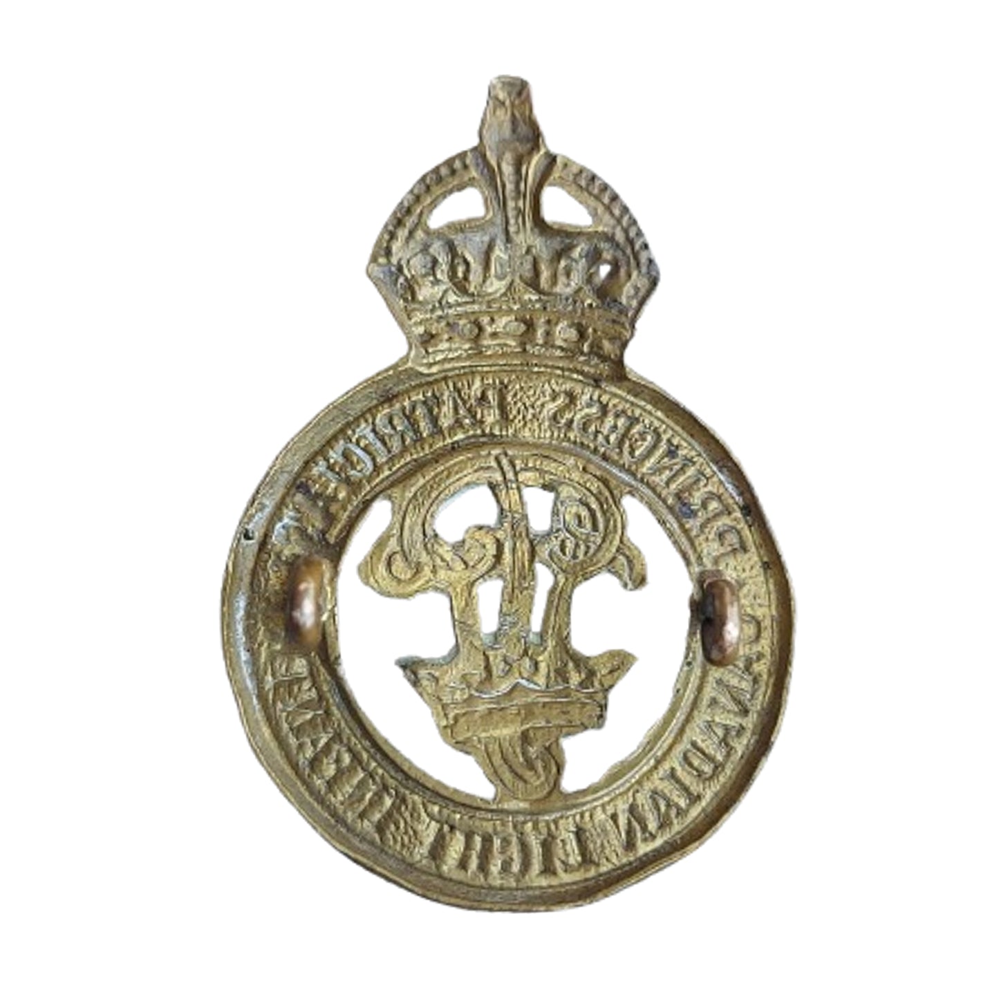 WW2 Canadian Princess Patricia’s Canadian Light Infantry PPCLI Cap Badge