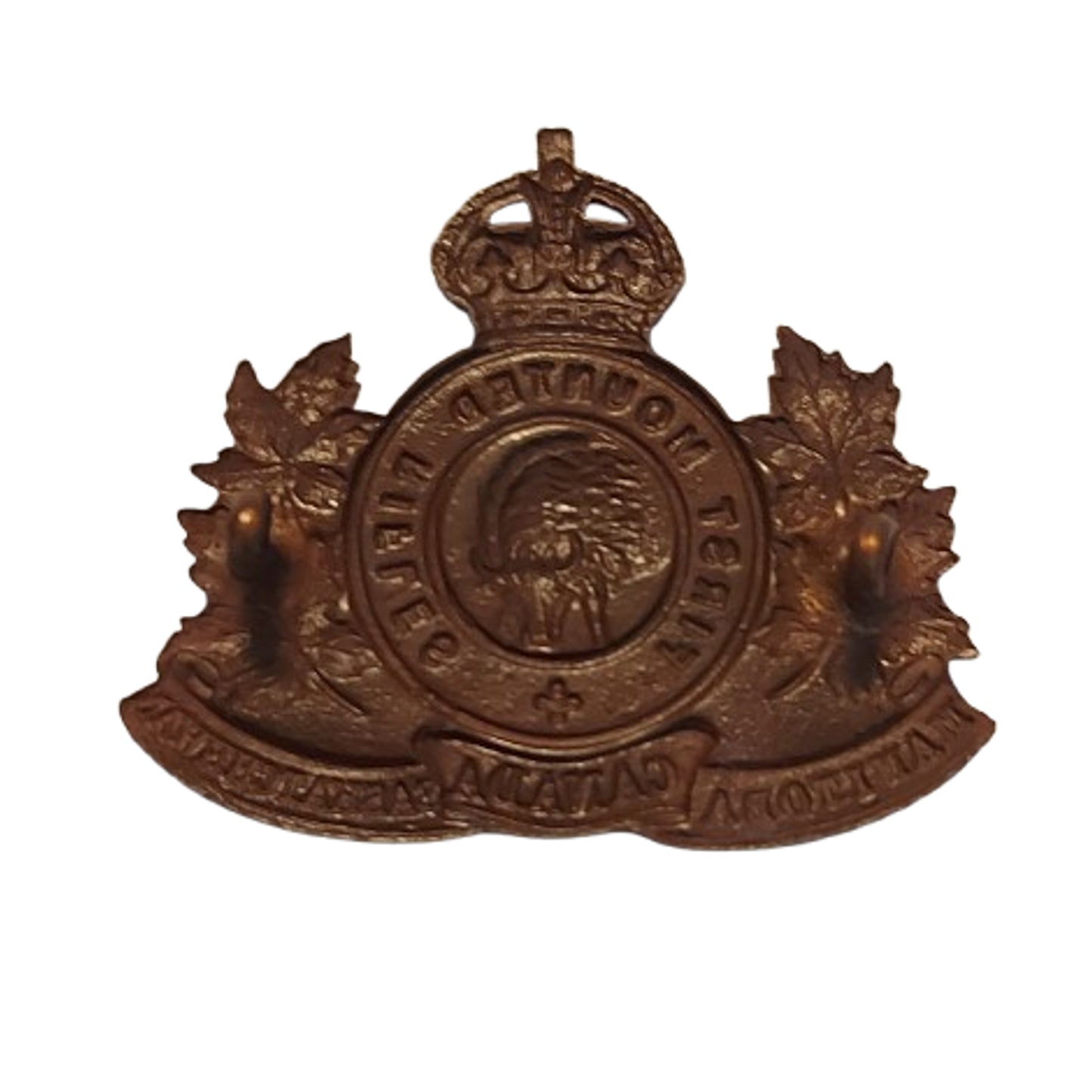 WW1 Canadian CEF 1st CMR Canadian Mounted Rifles Cap Badge