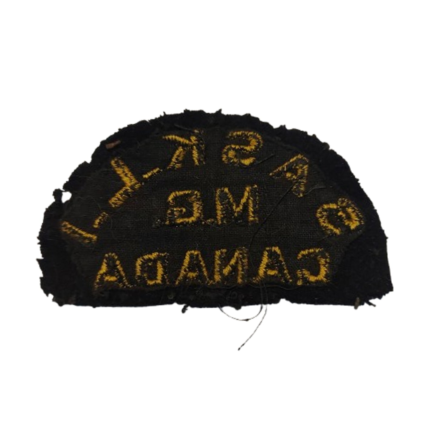 WW2 Canadian Saskatchewan Light Infantry Machine Gun Cloth Shoulder Title