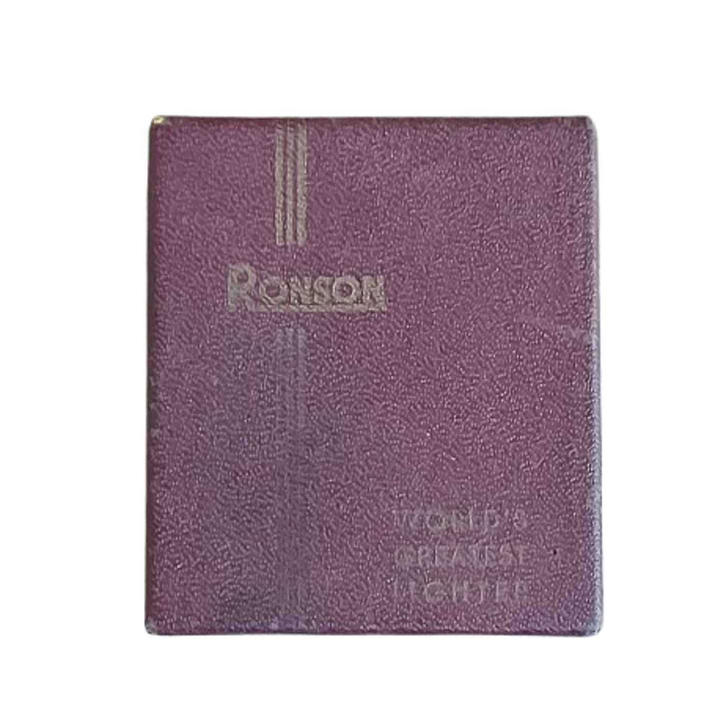 WW2 Canadian RCAF Ronson Lighter With Inscription In Factory Box