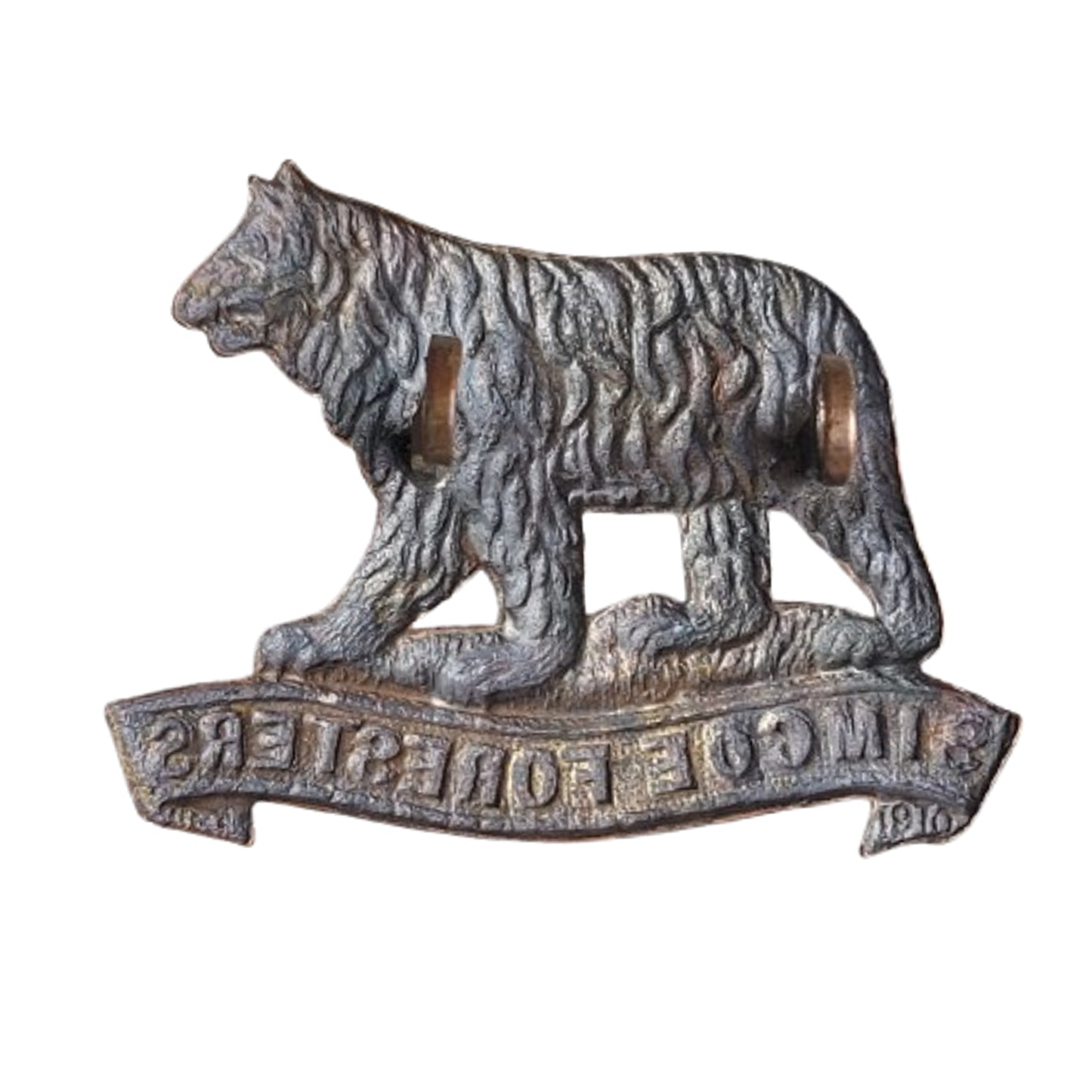 Pre-WW1 Canadian Simcoe Foresters Collar Badge